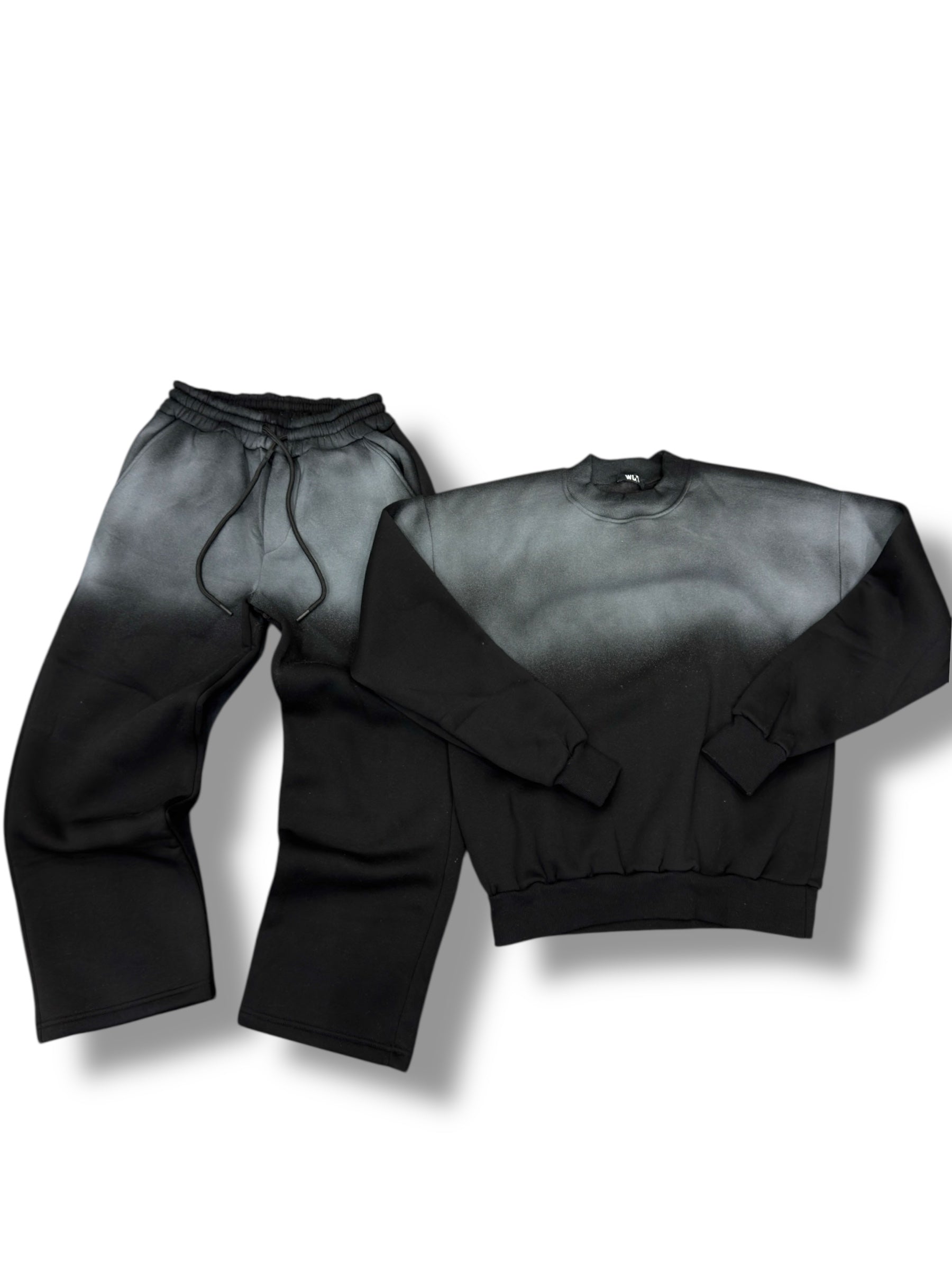 TRACKSUIT GIROCOLLO SFUMATA BLACK