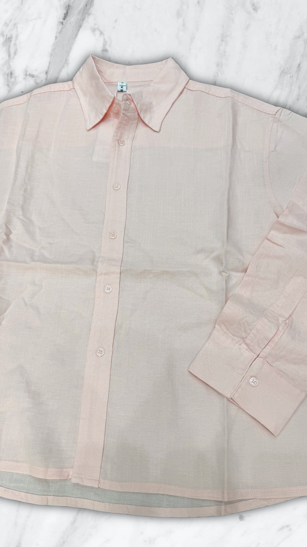 CAMICIA MISTO LINO ROSA