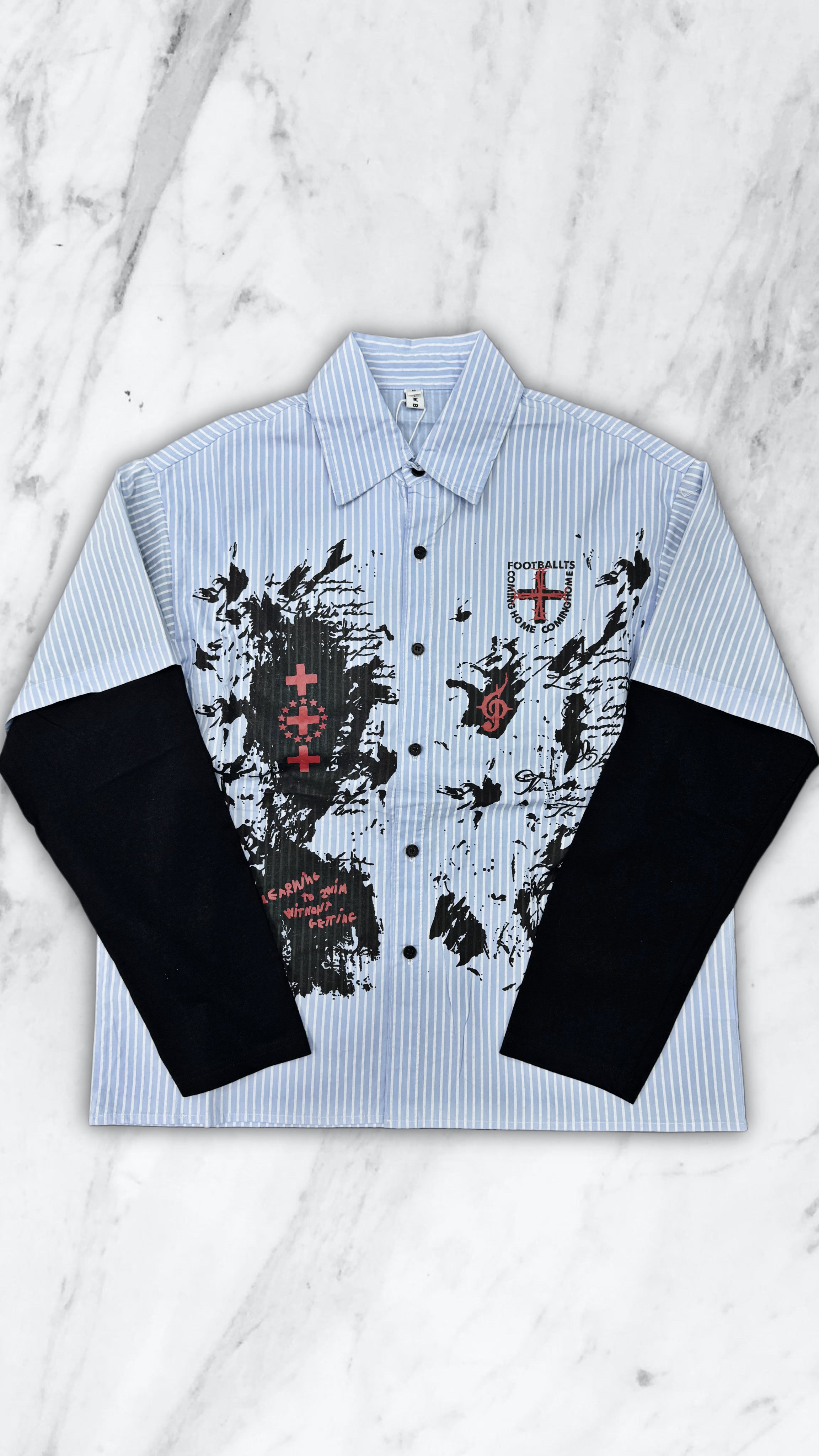 CAMICIA FOOTBALL BLU