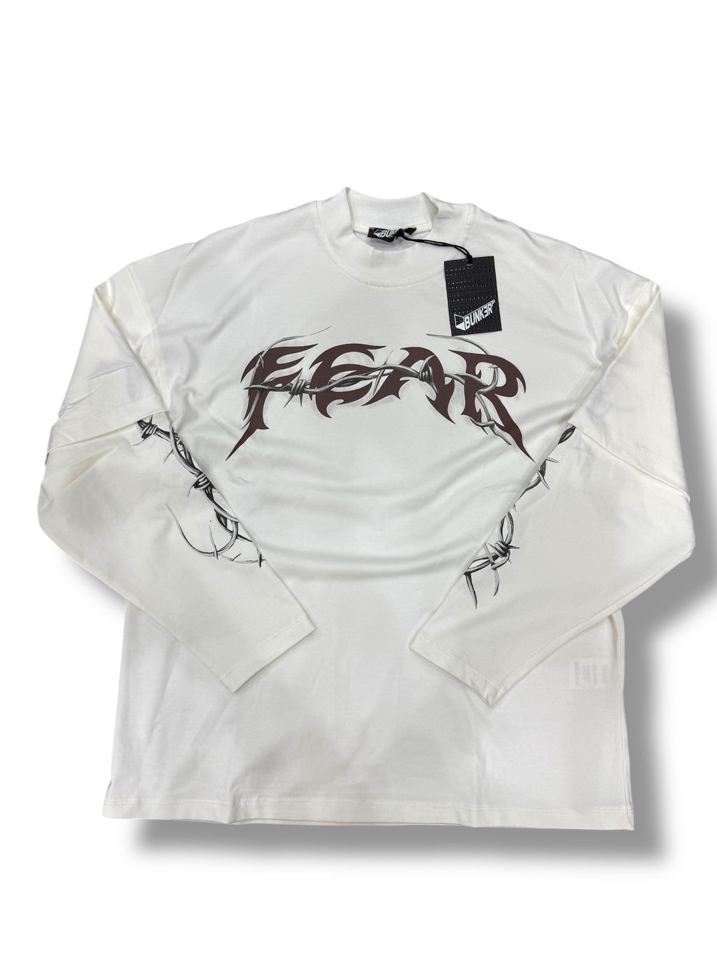 LONGSLEEVE BUNKER FEAR WHITE