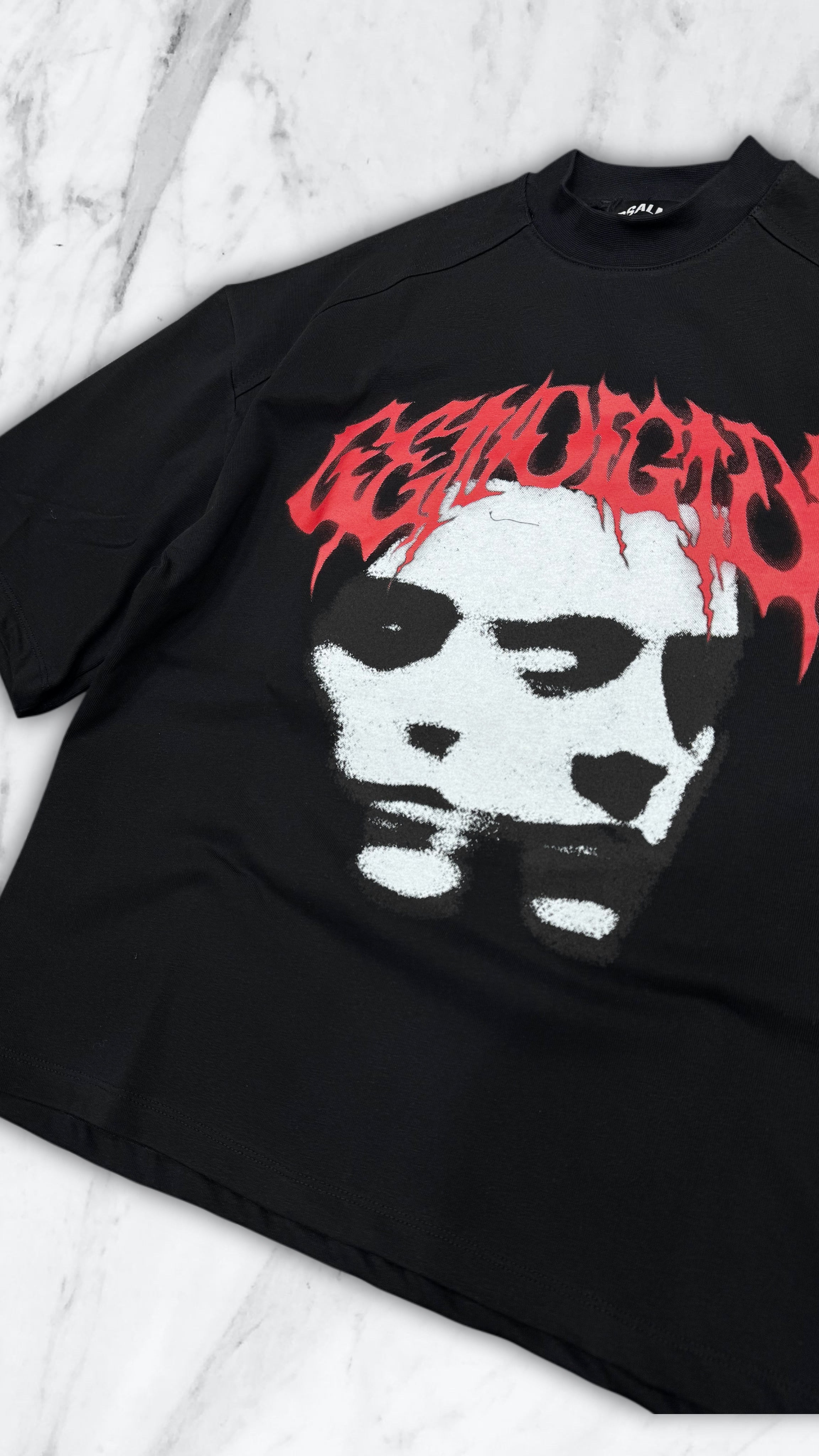 T SHIRT DOUBLE FACE BLACK