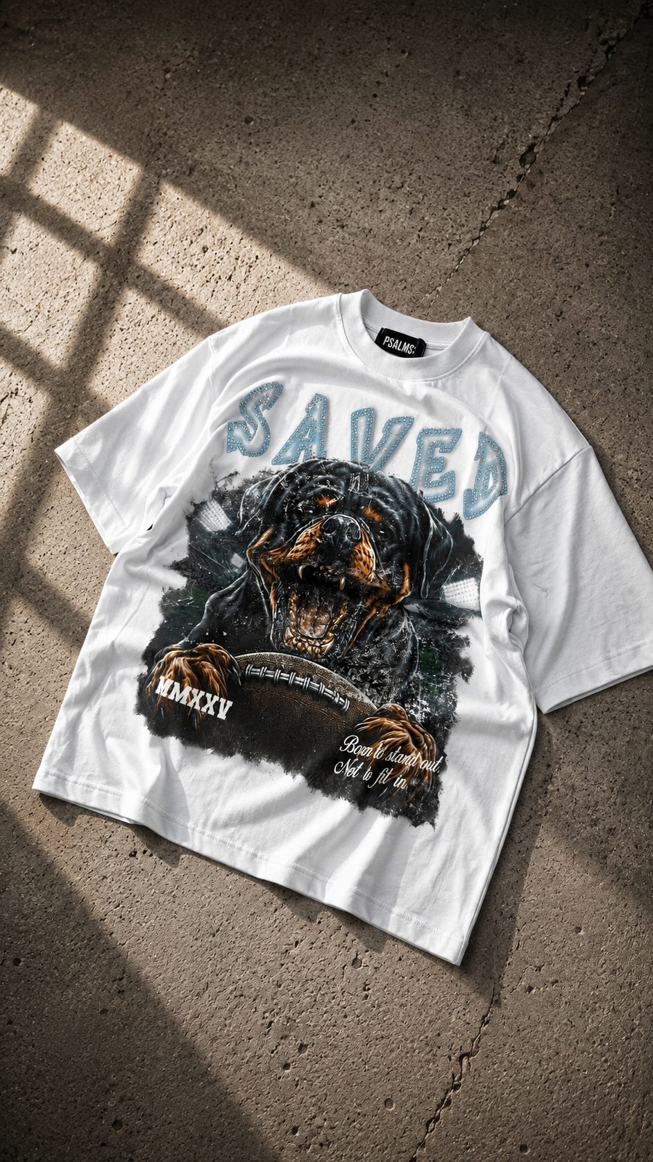 T SHIRT SAVED WHITE