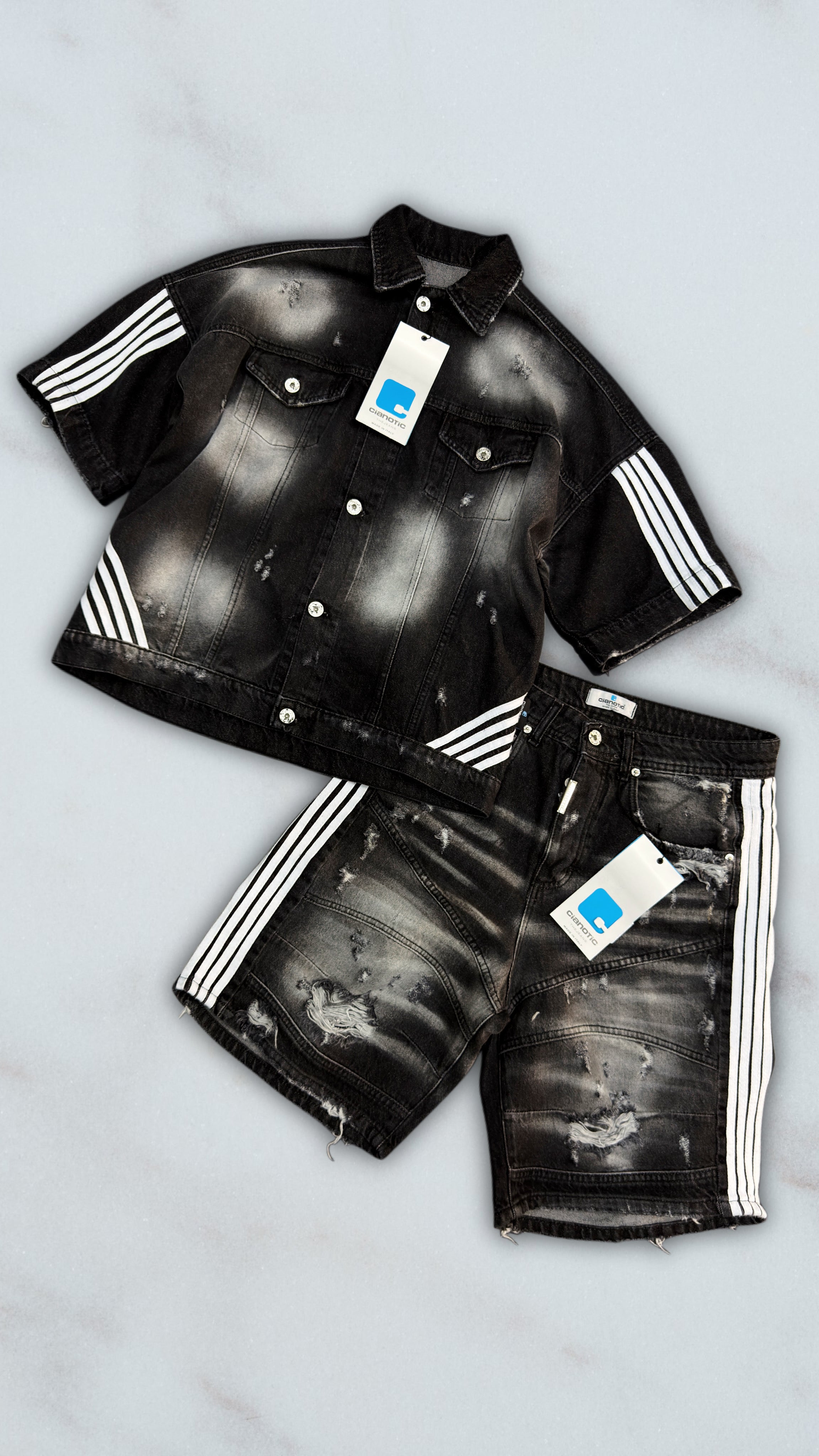 COORDSET CIANOTIC STRIPES BLACK