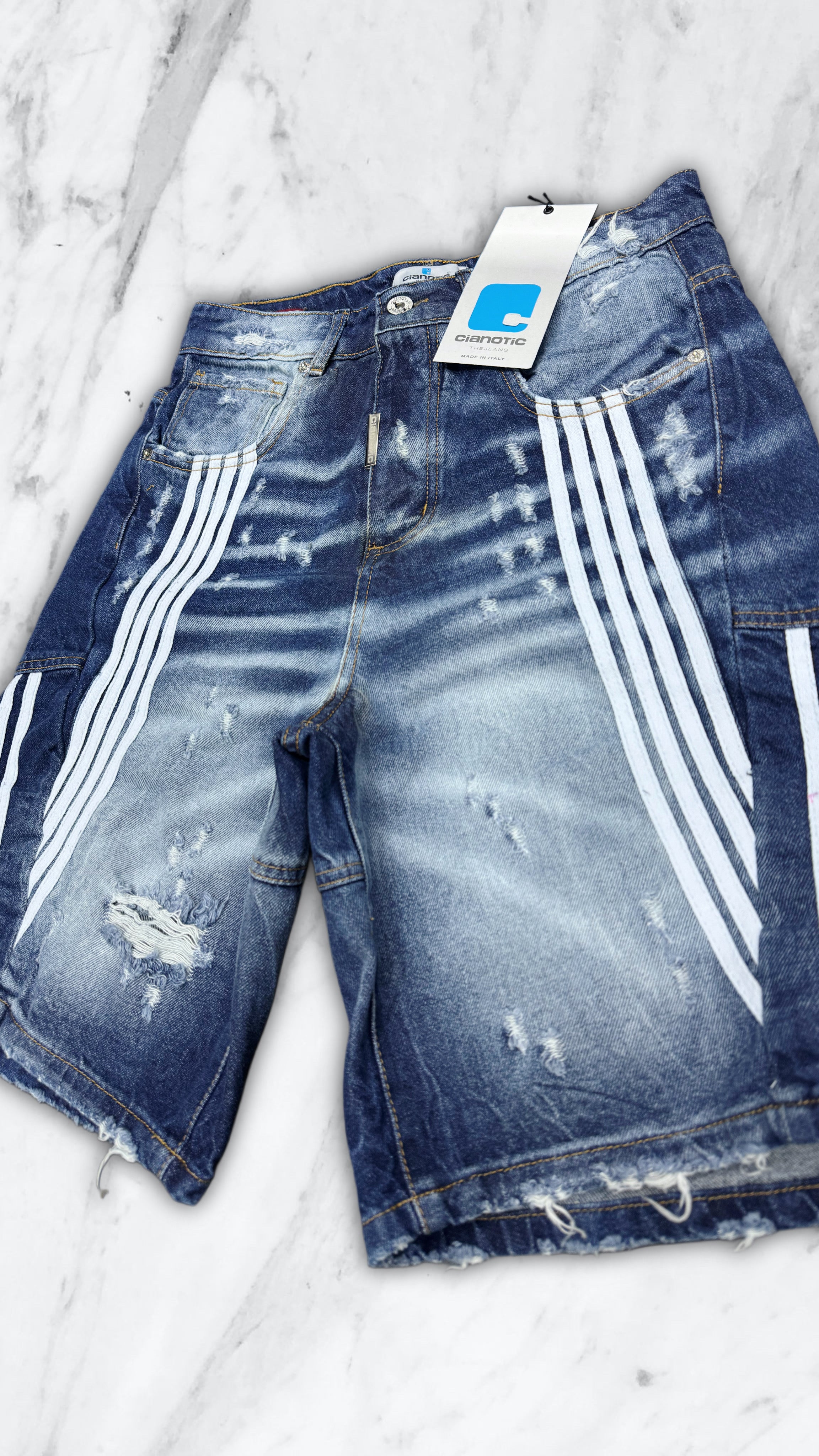 BERMUDA CIANOTIC STRIPES BLUE