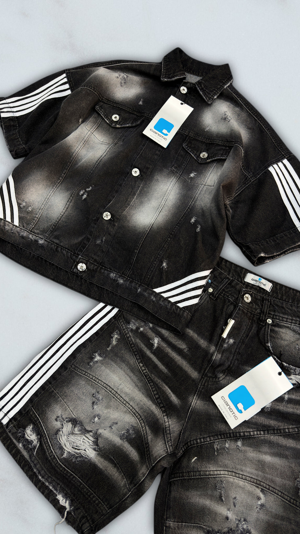 COORDSET CIANOTIC STRIPES BLACK