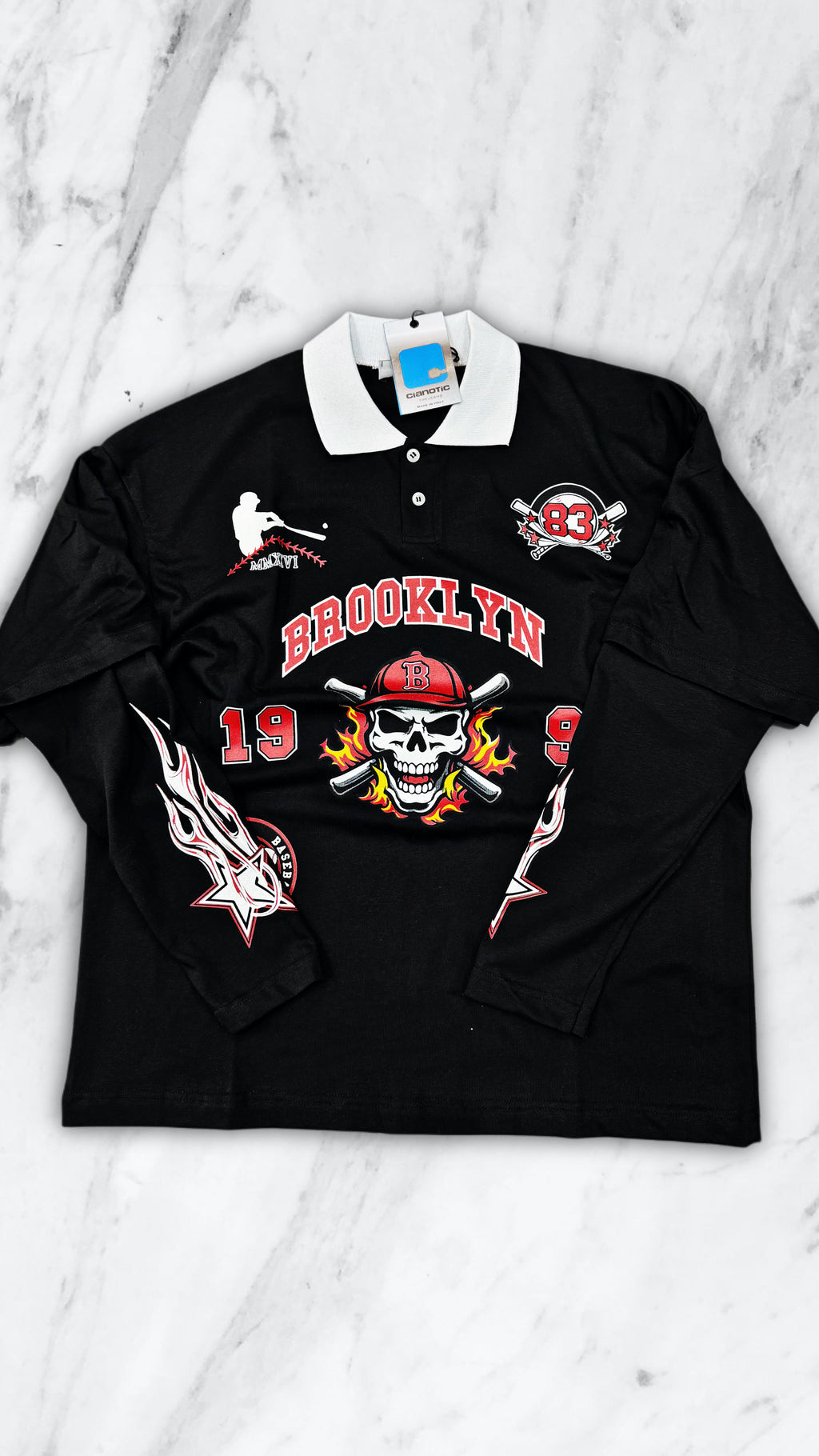 POLO BASEBALL CIANOTIC BLACK