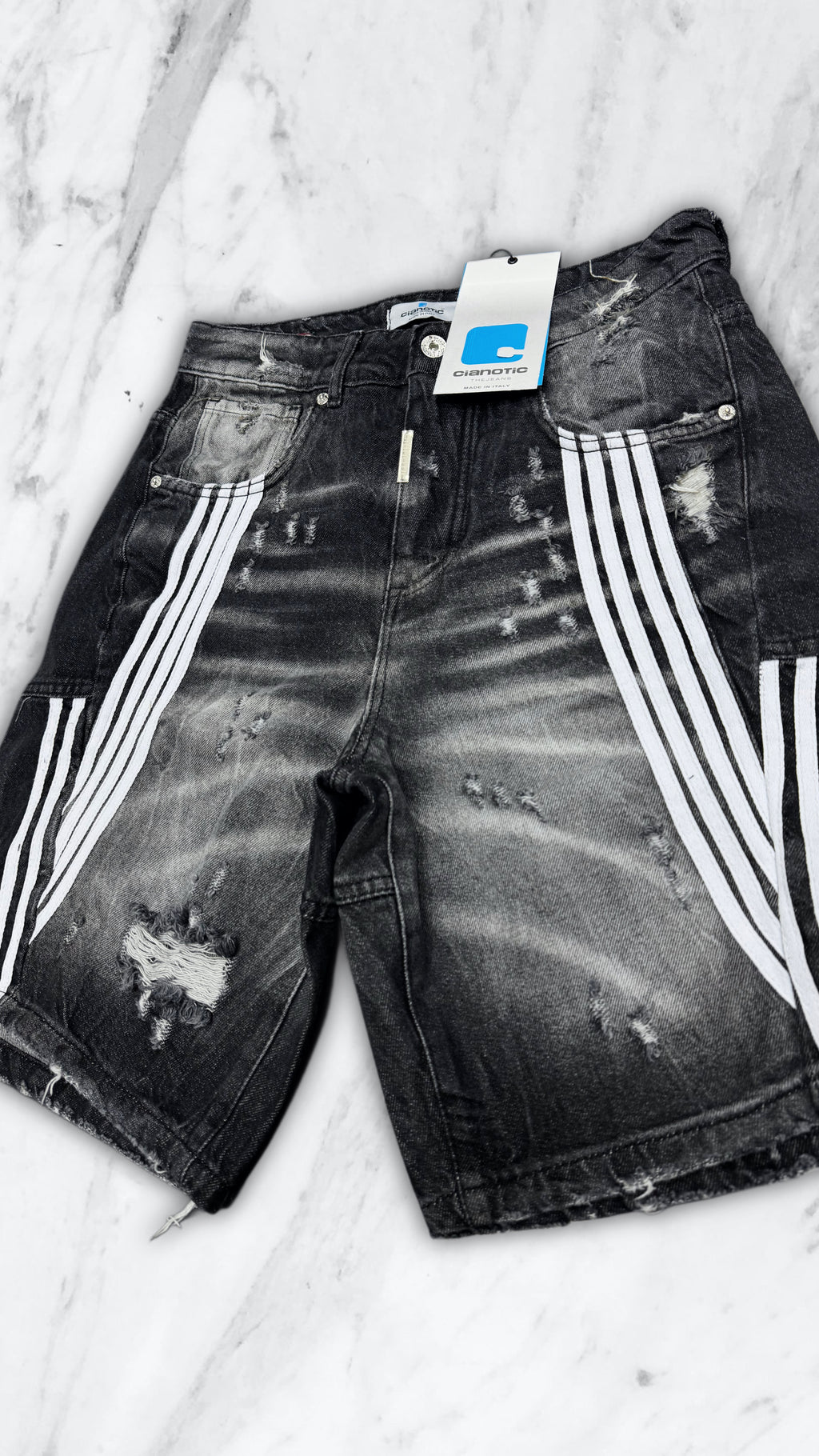 BERMUDA CIANOTIC STRIPES BLACK