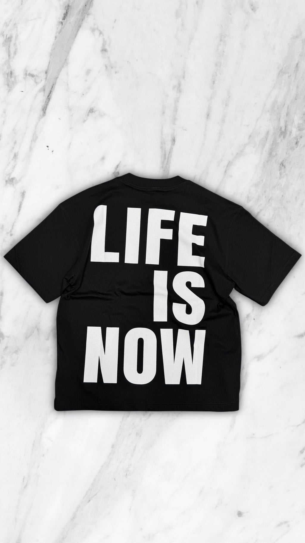 T SHIRT LIFE IS NOW BLACK