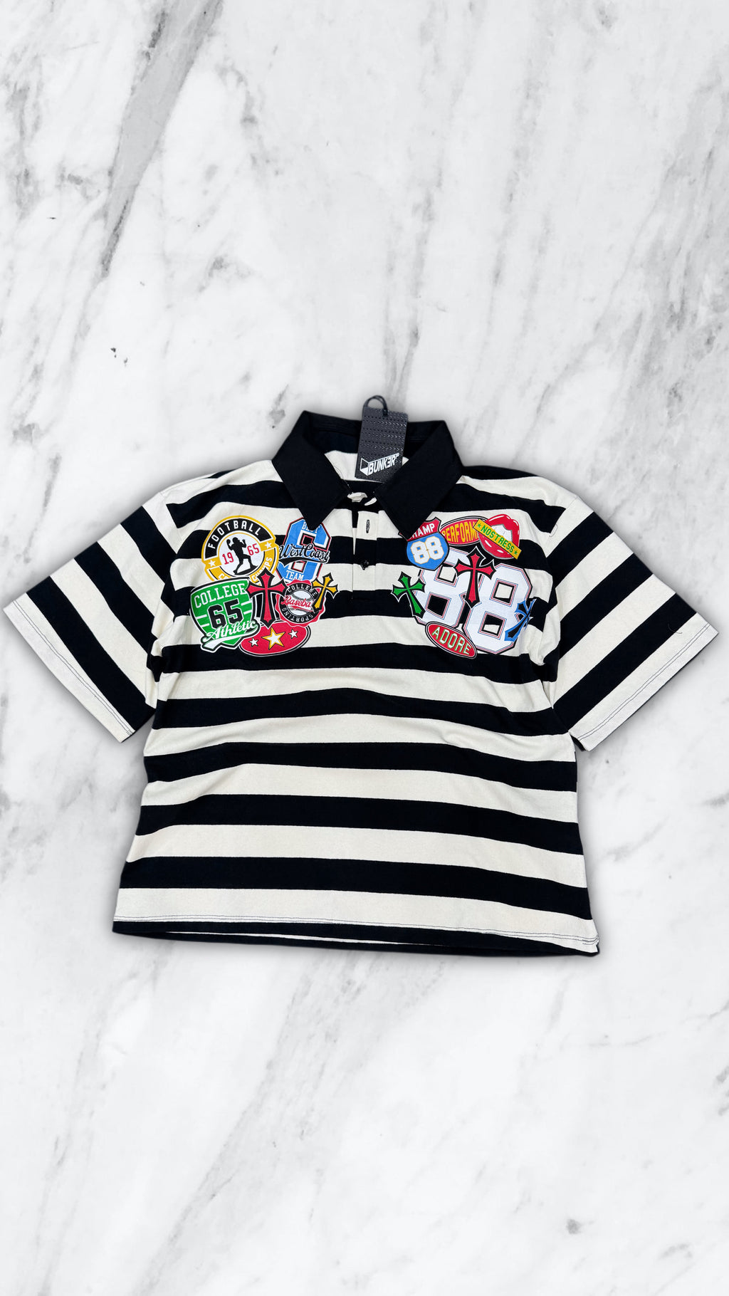 POLO BUNKER PATCH BLACK