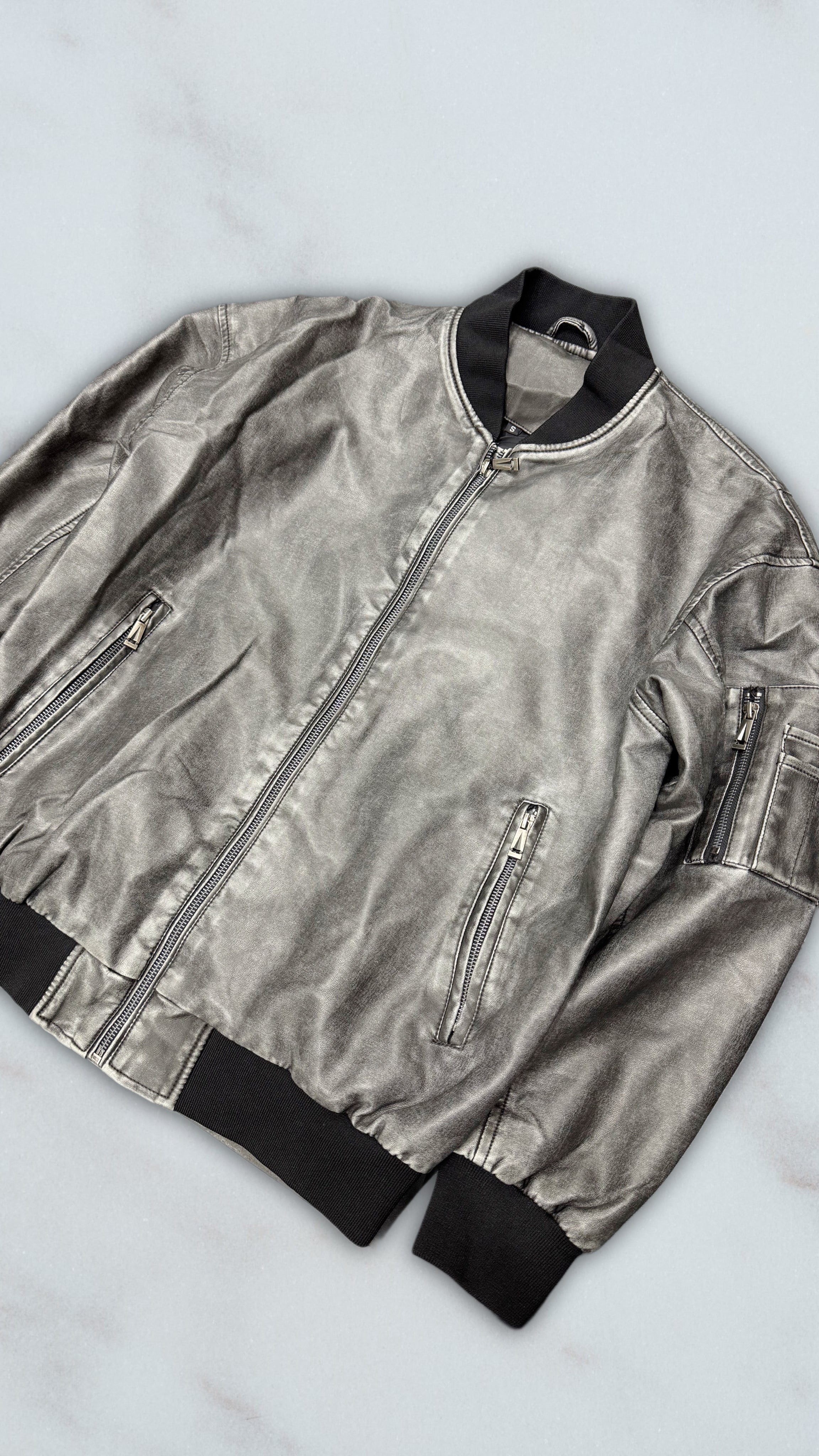 AVIATOR DI PELLE ALPHA DARKGREY