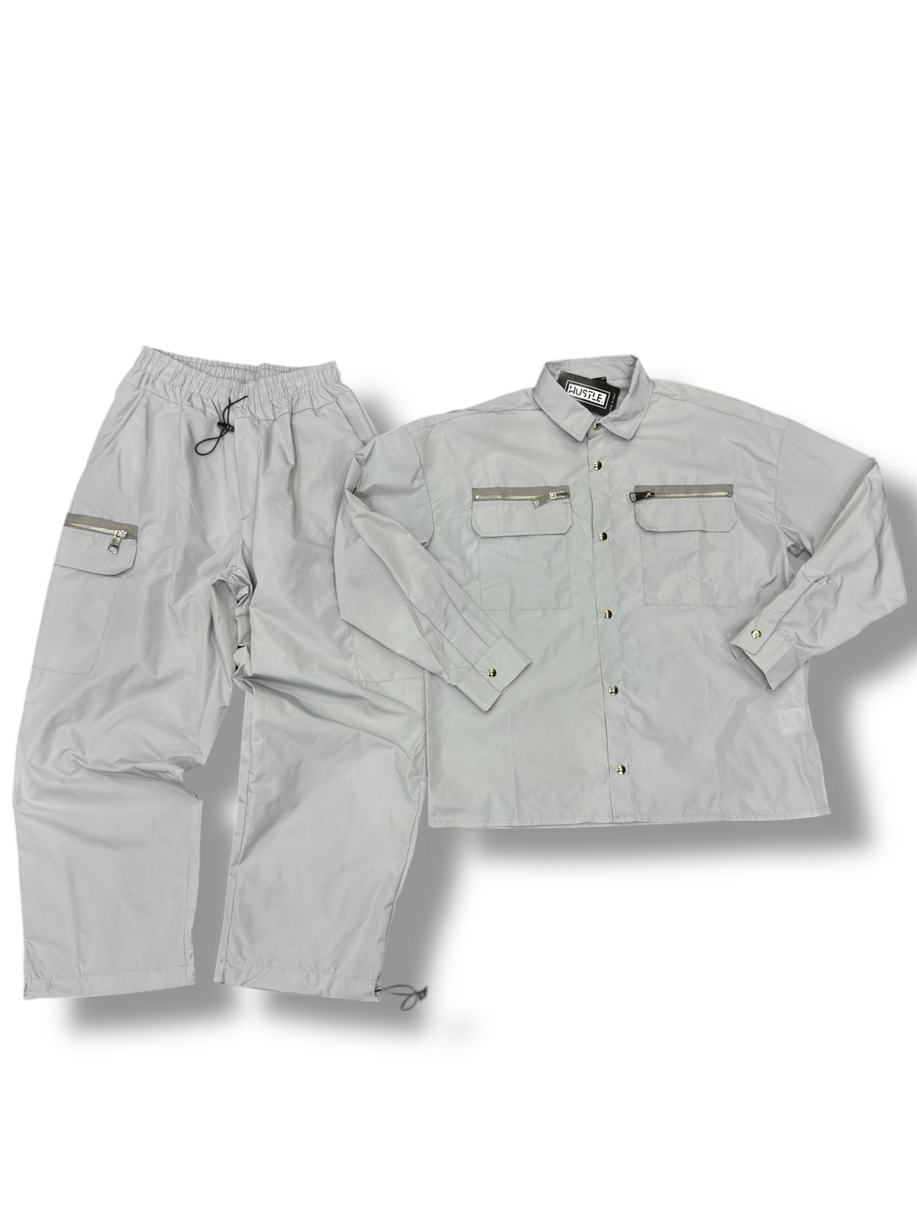 COORDSET ZIP HUSTLE GREY