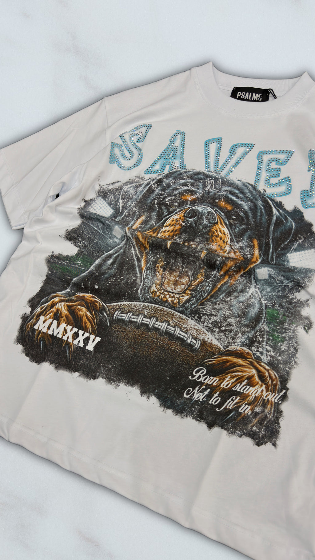 T SHIRT SAVED WHITE