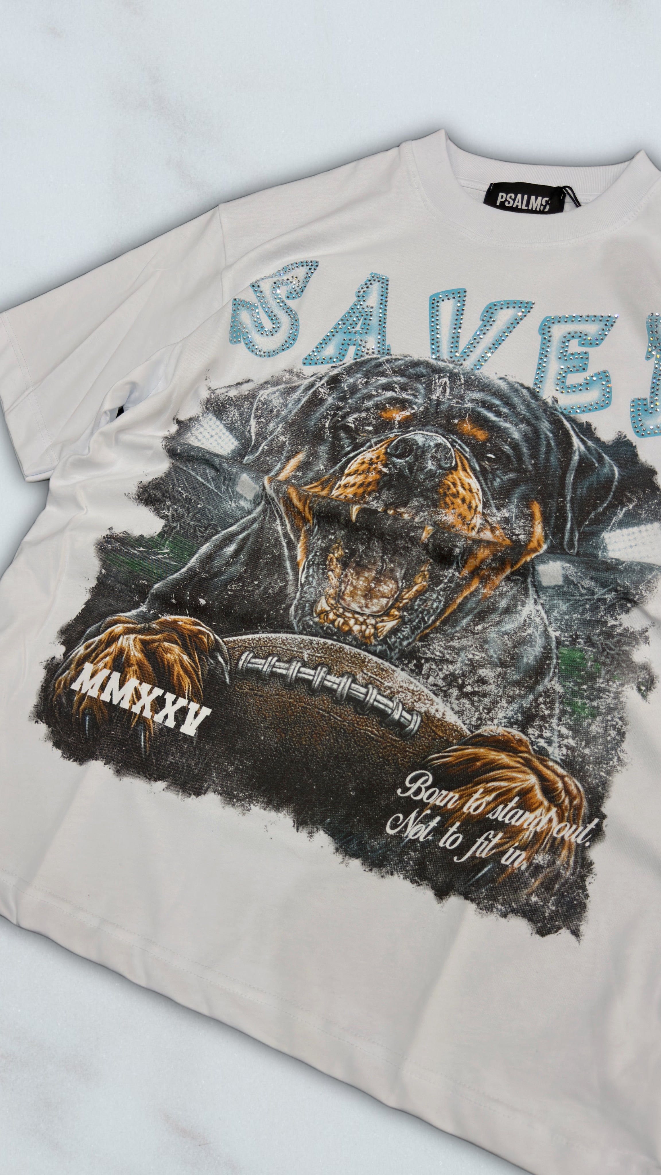 T SHIRT SAVED WHITE