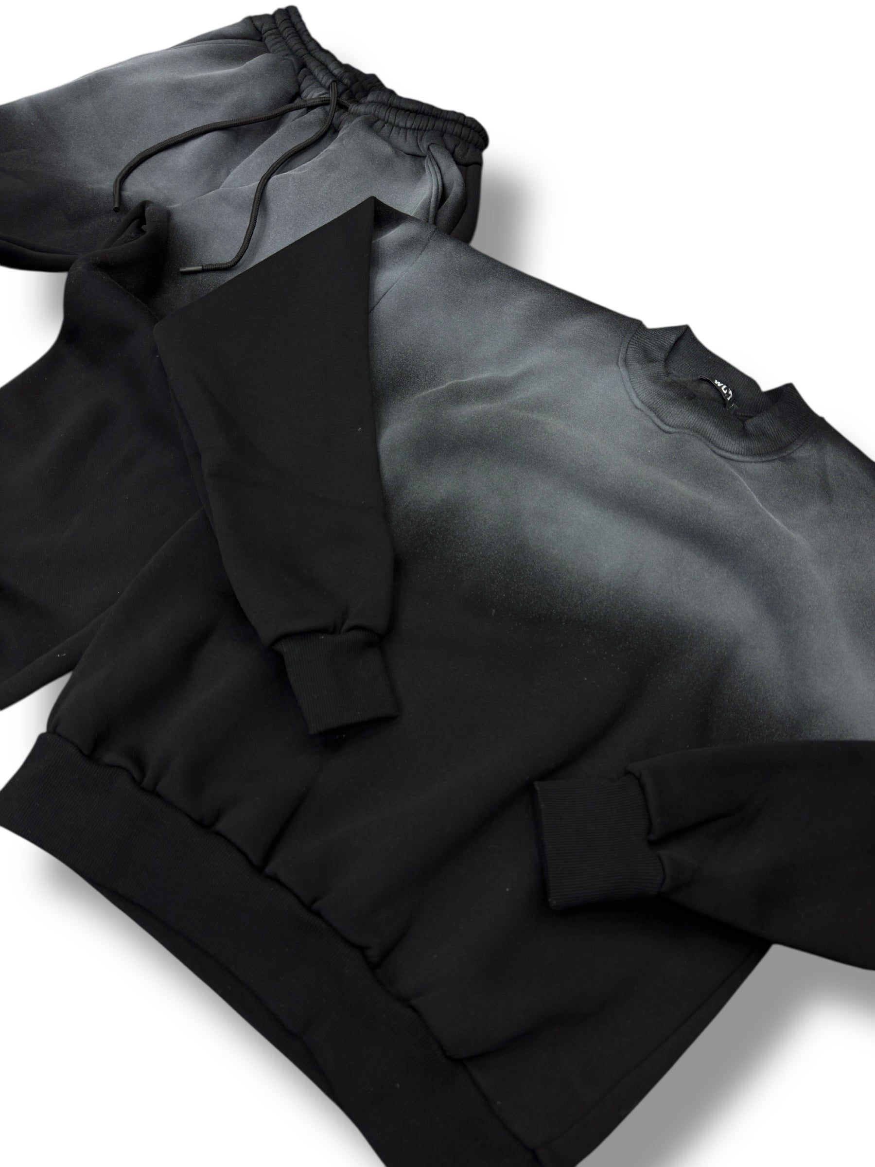 TRACKSUIT GIROCOLLO SFUMATA BLACK