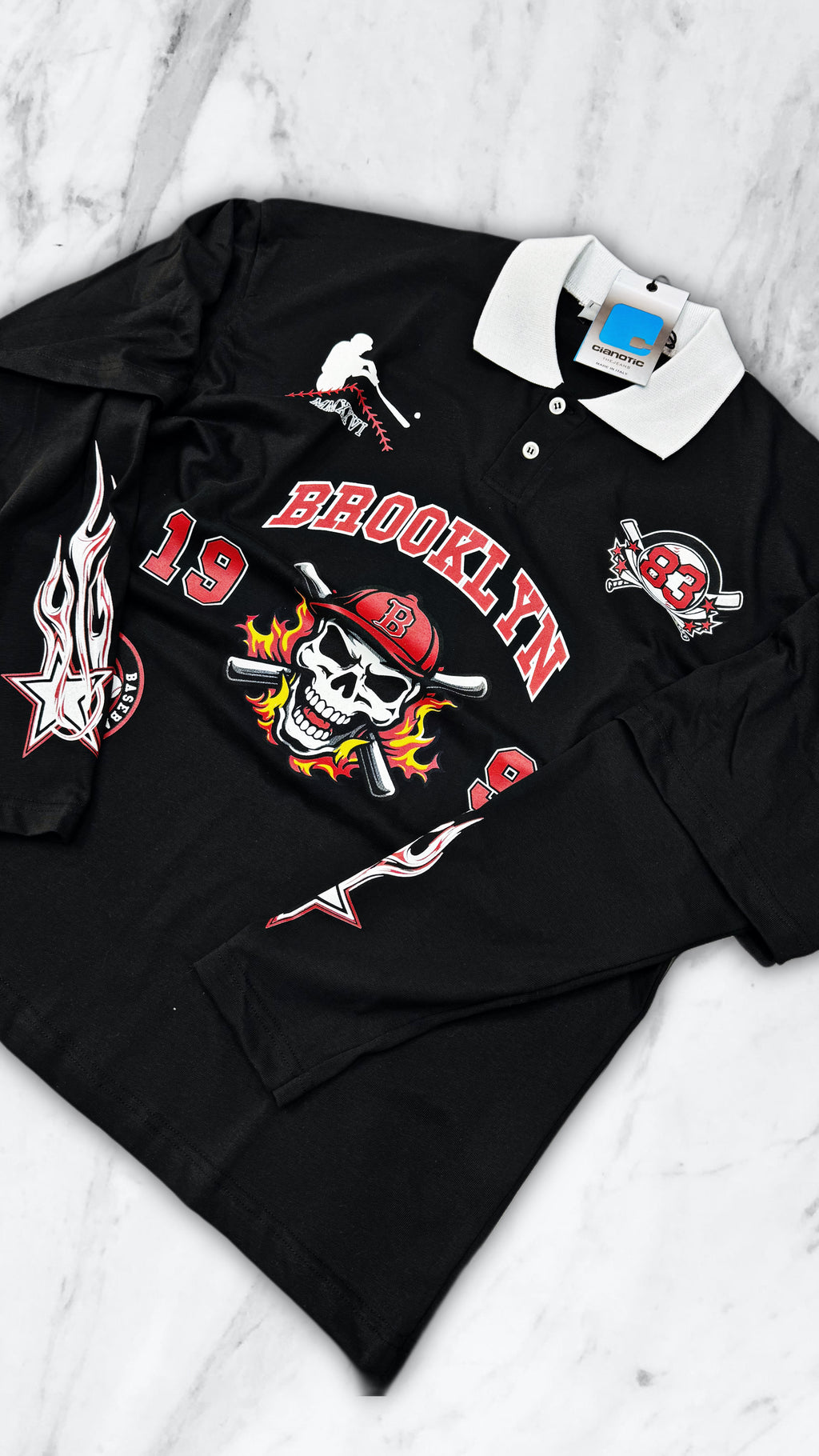 POLO BASEBALL CIANOTIC BLACK