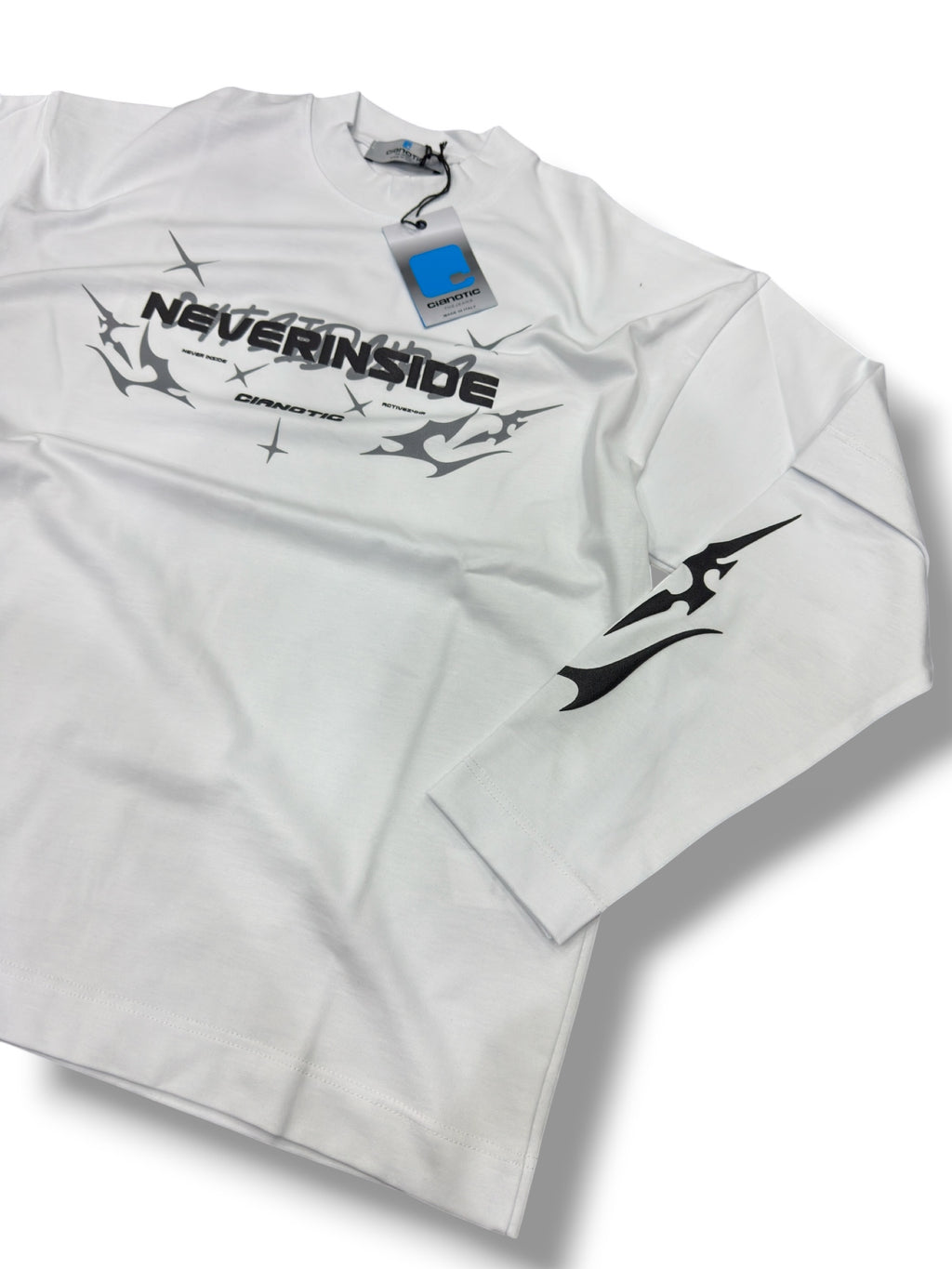 LONGSLEEVE CIANOTIC NEVER WHITE