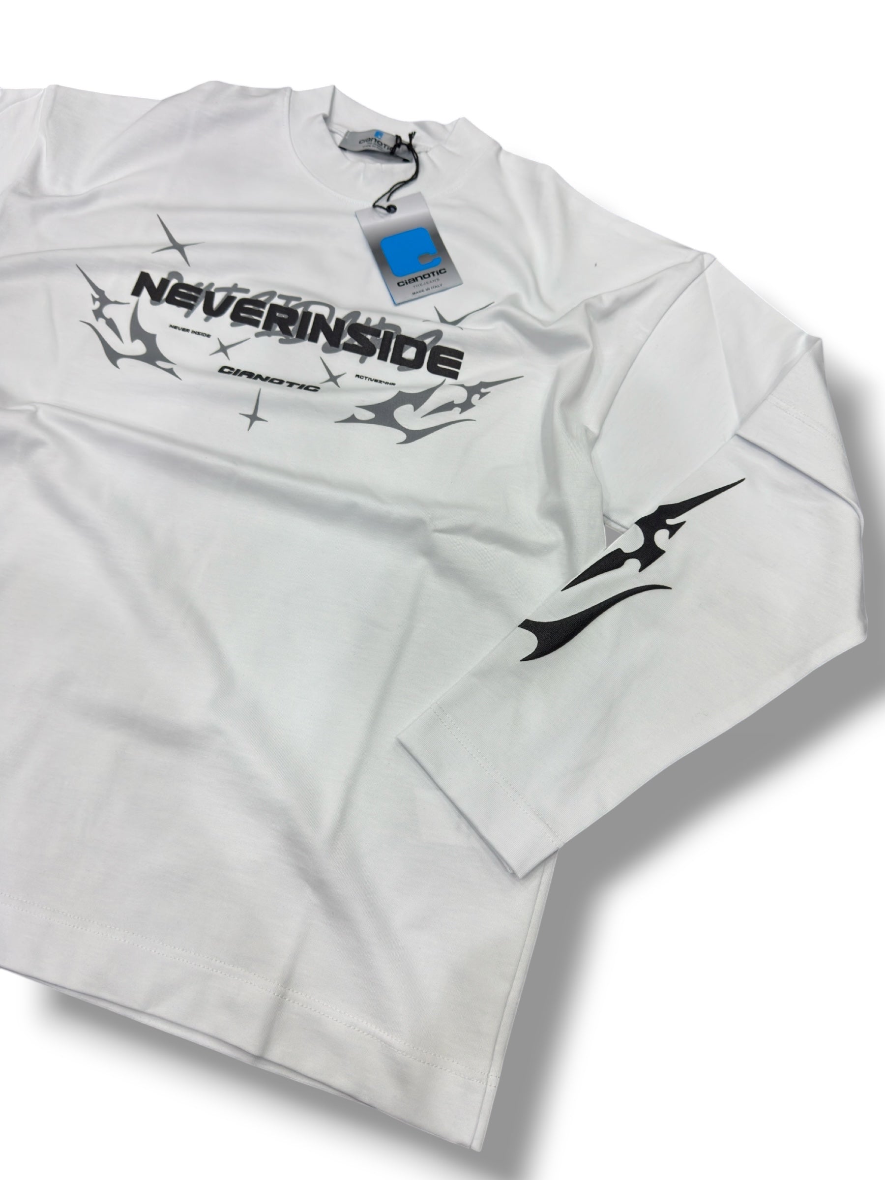 LONGSLEEVE CIANOTIC NEVER WHITE