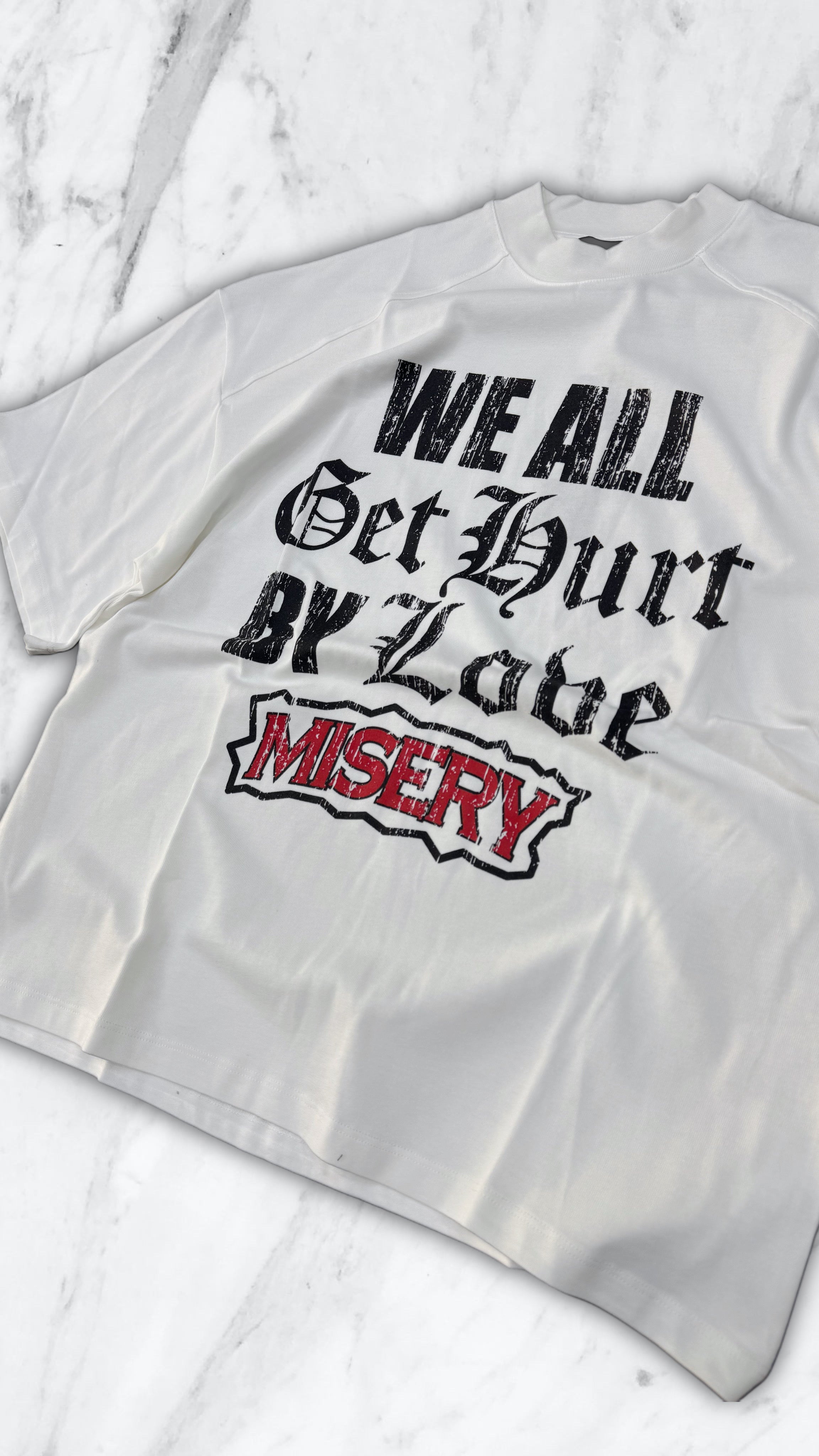 T SHIRT WE ALL WHITE
