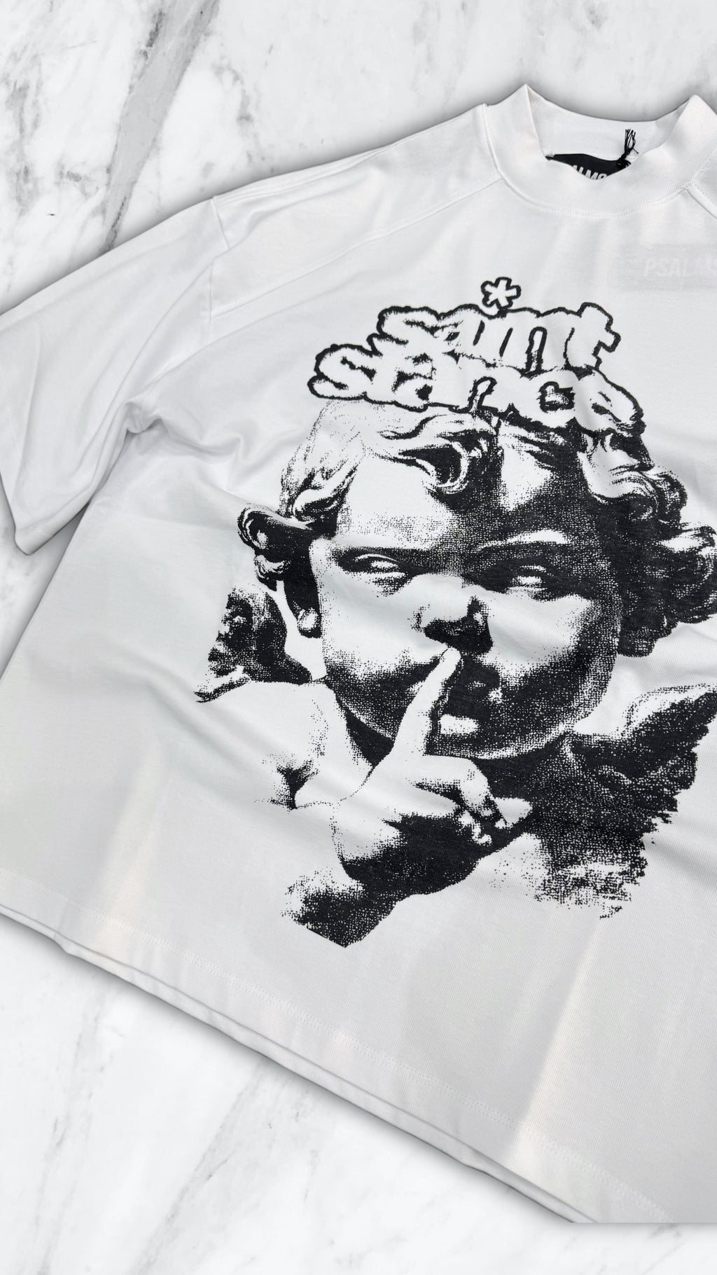 T SHIRT SHUT UP WHITE