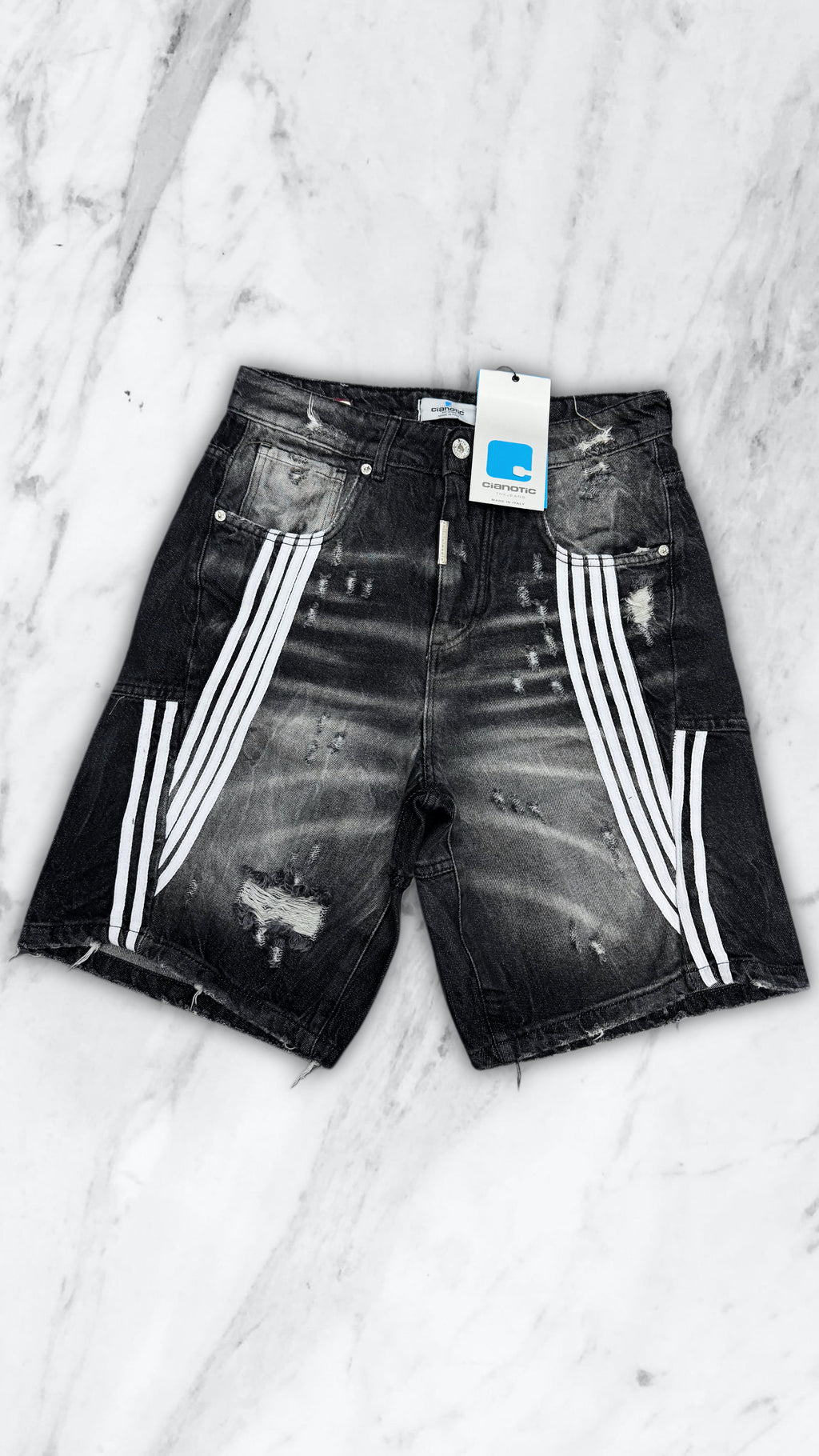 BERMUDA CIANOTIC STRIPES BLACK