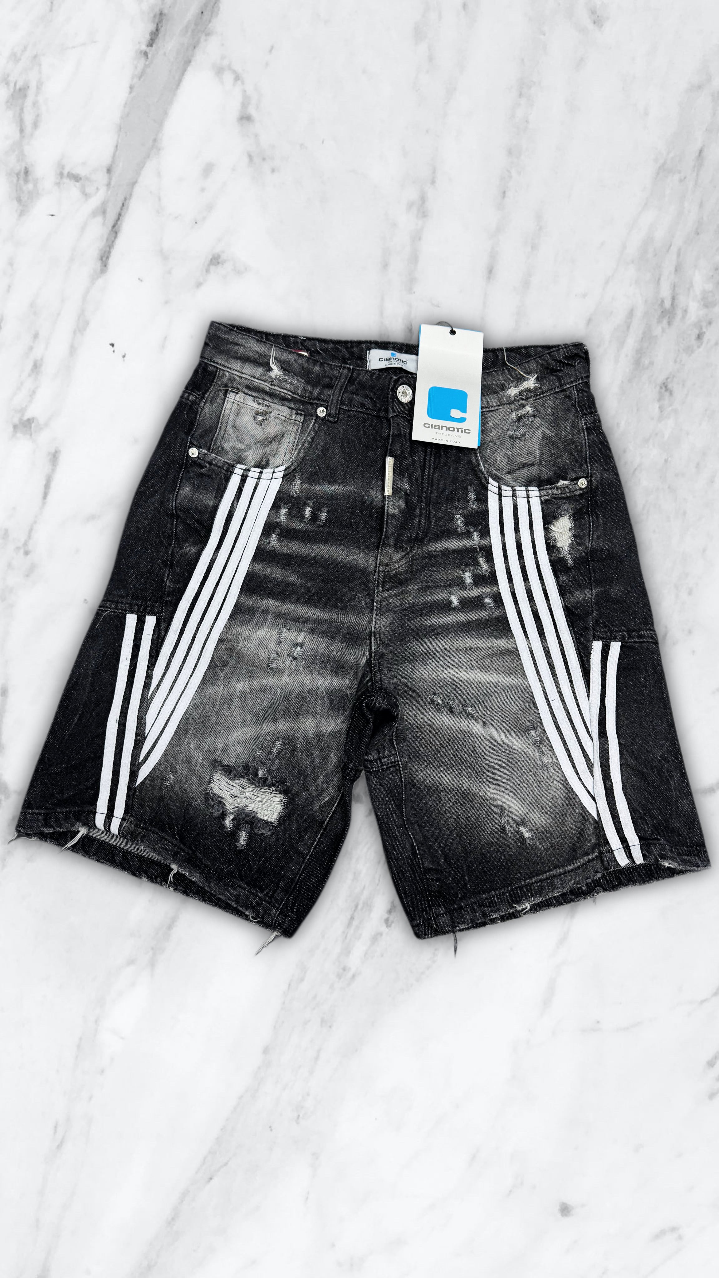 BERMUDA CIANOTIC STRIPES BLACK