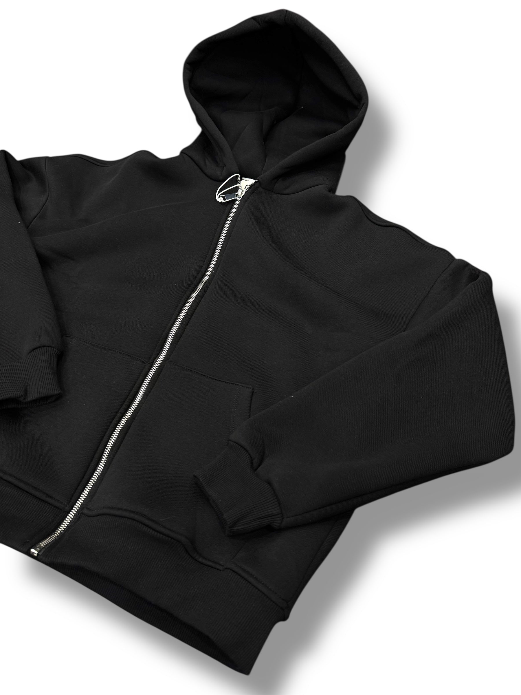 FELPA ZIP BLACK