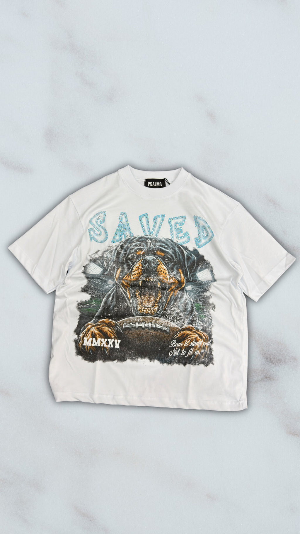 T SHIRT SAVED WHITE