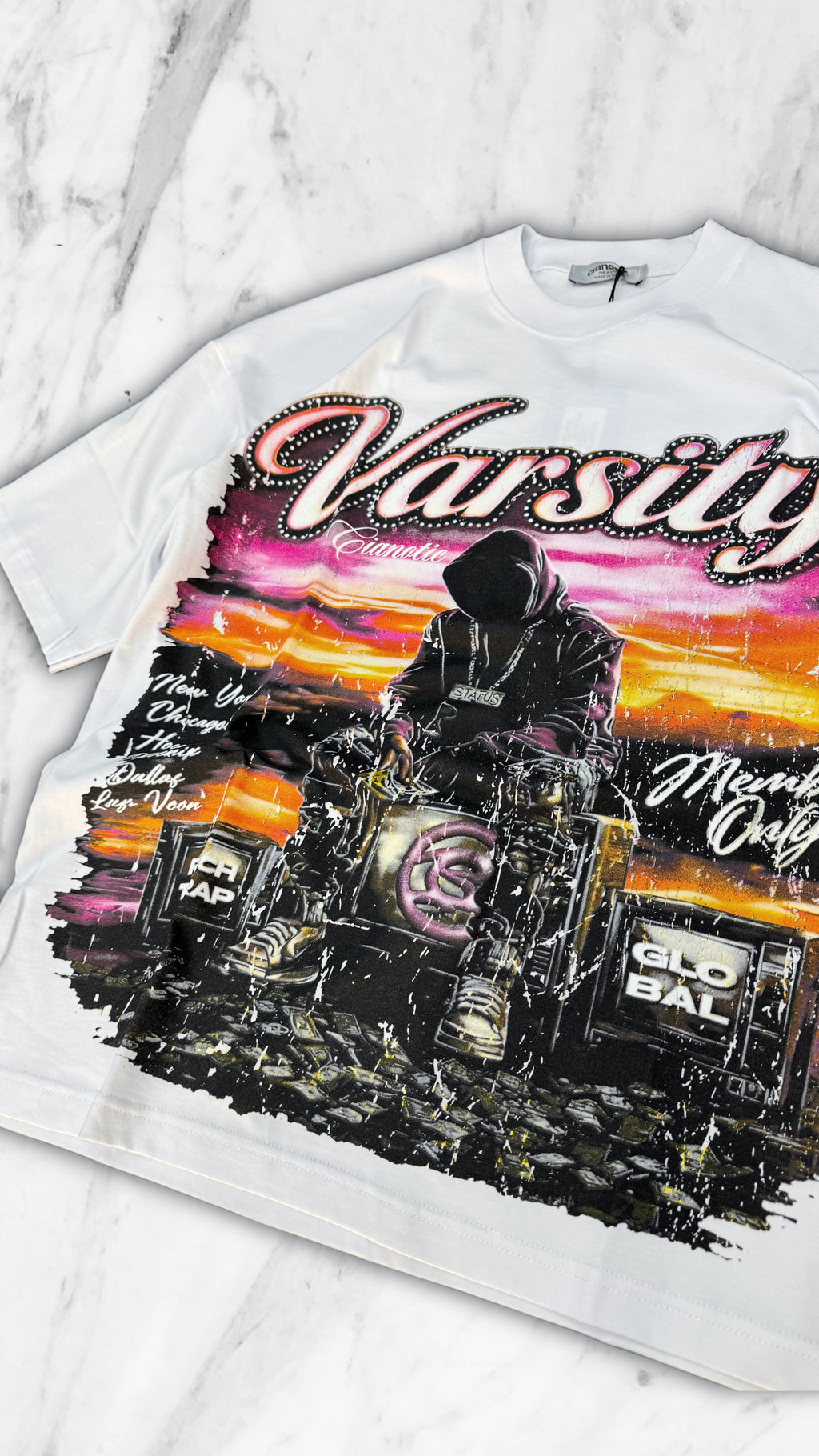 T SHIRT CIANOTIC VARSITY