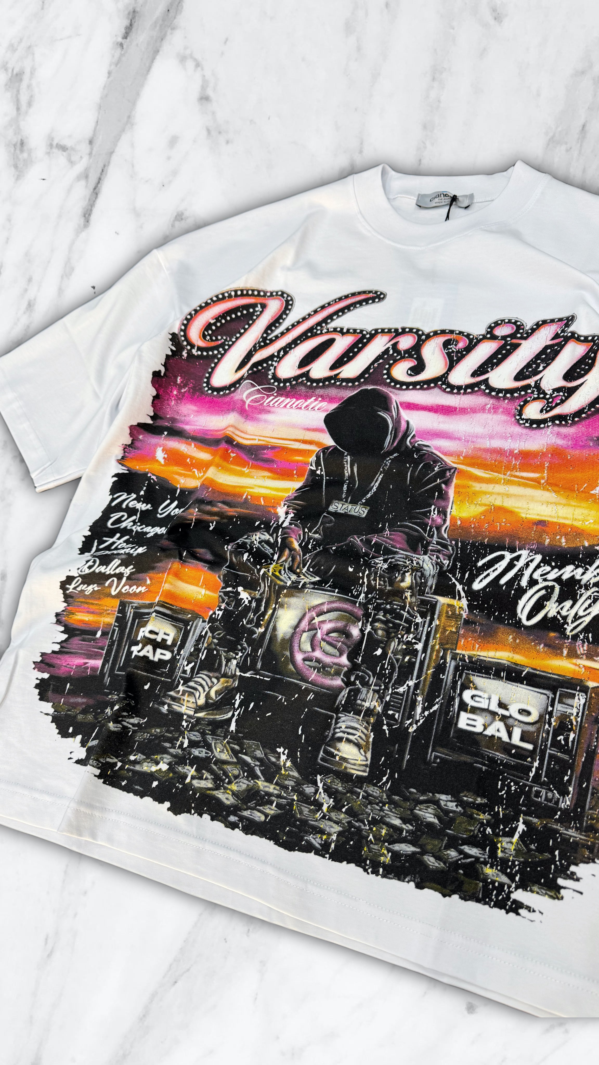 T SHIRT CIANOTIC VARSITY