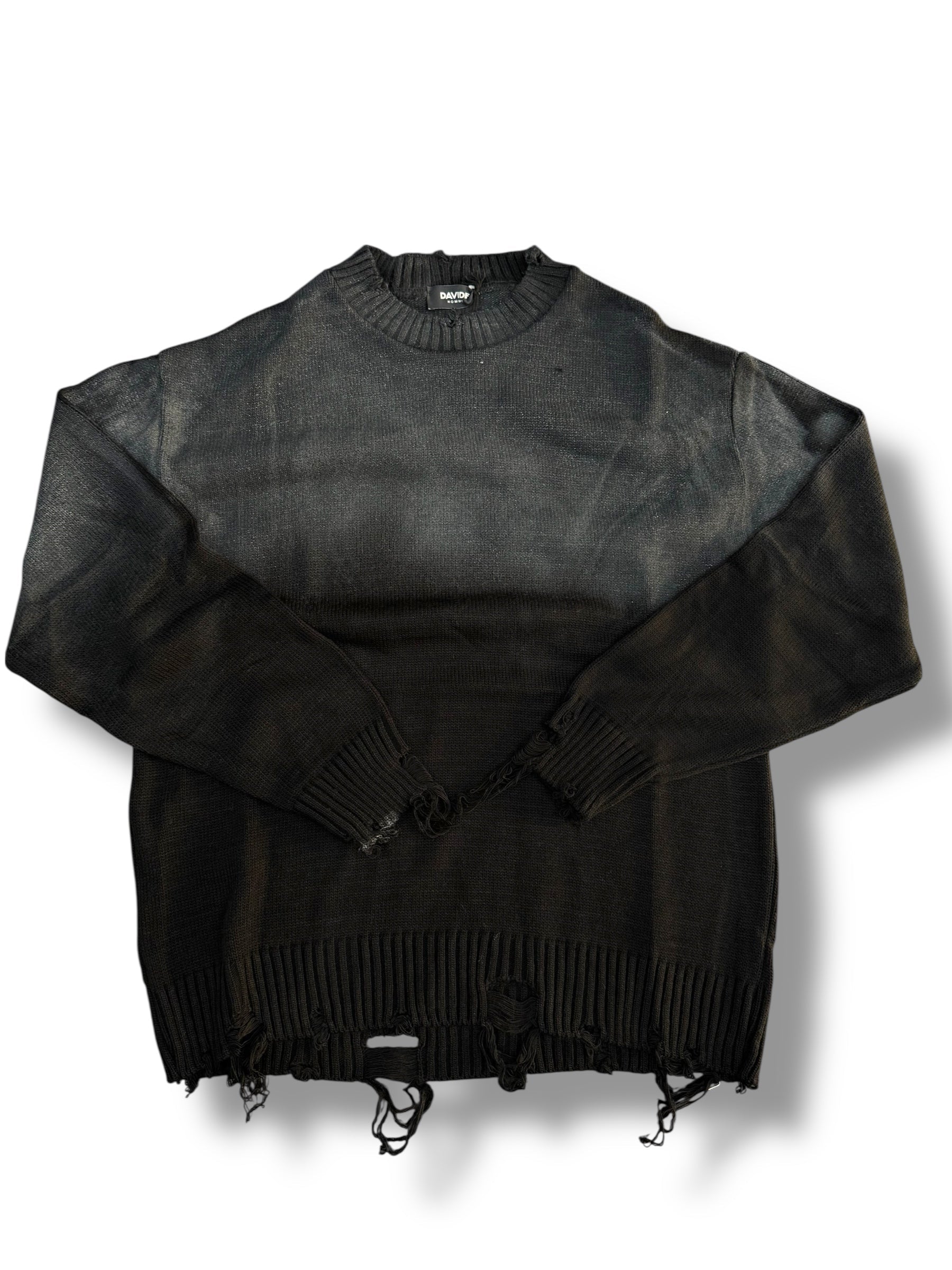 MAGLIONCINO SFUMATO BLACK