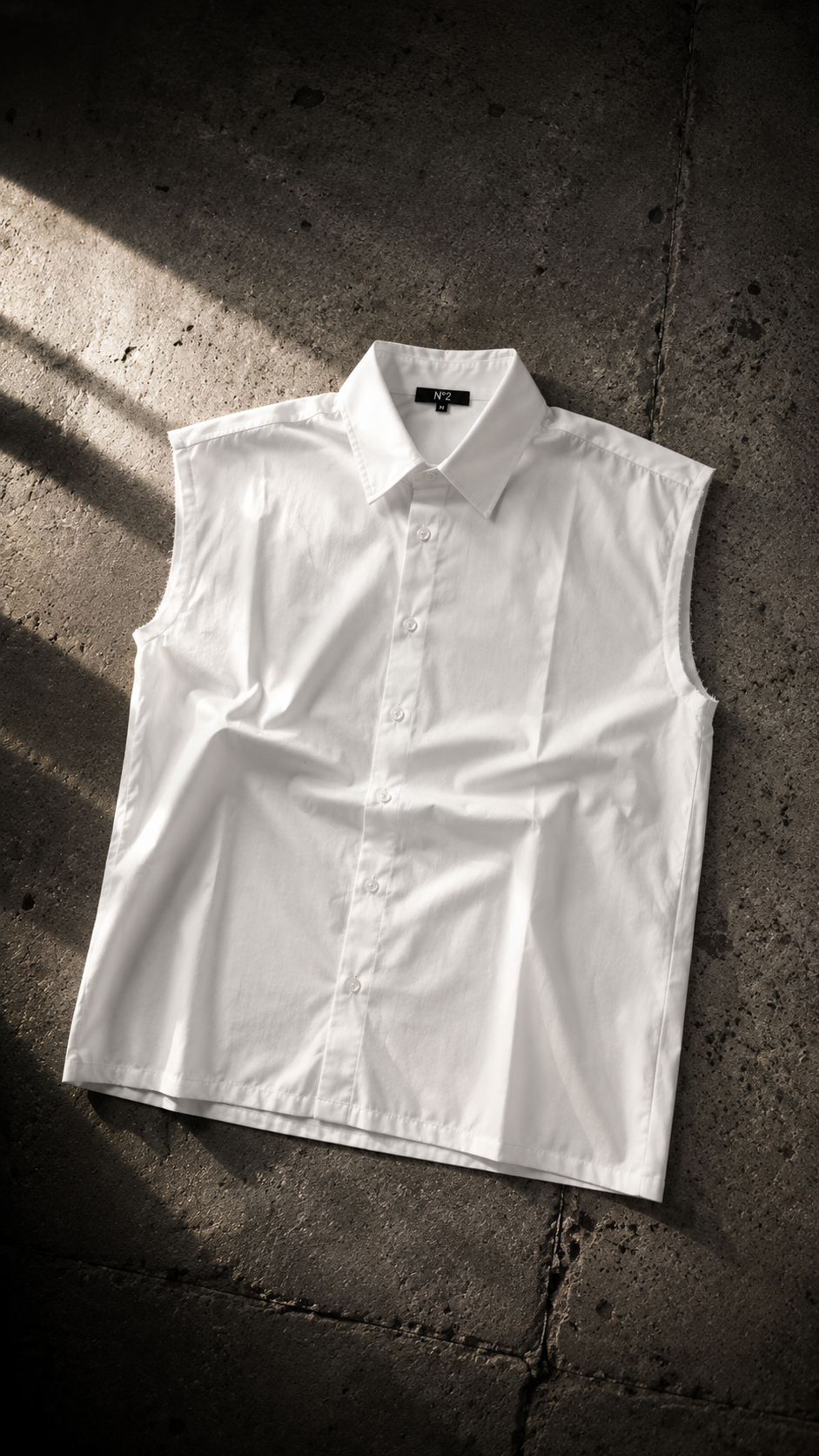 CAMICIA SMANICATA WHITE