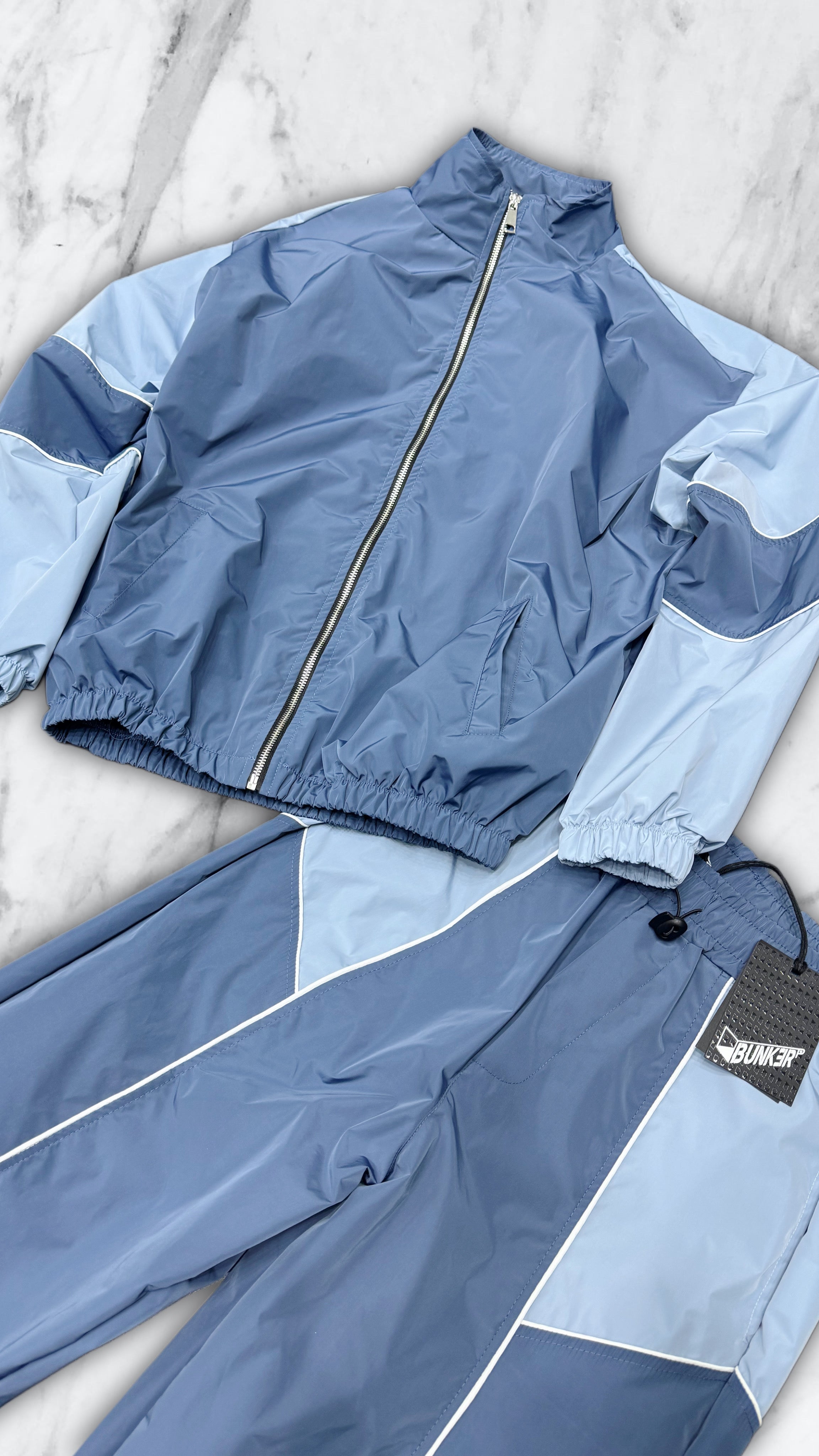 TRACKSUIT BUNKER PROFILO AZZURRO