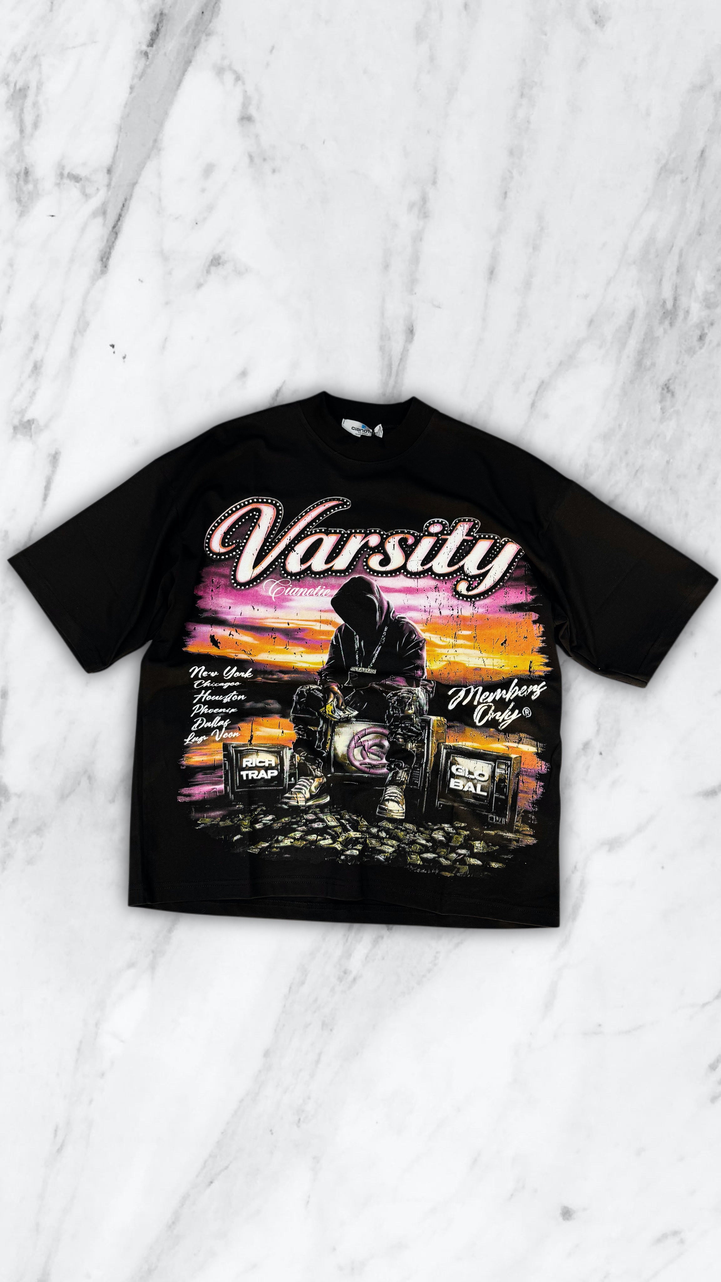 T SHIRT CIANOTIC VARSITY