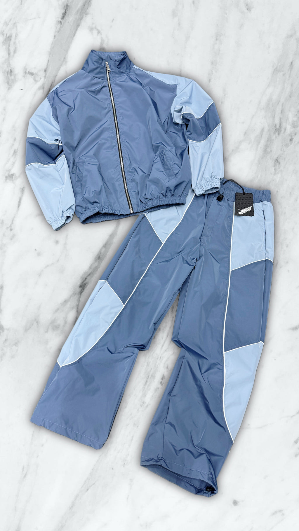 TRACKSUIT BUNKER PROFILO AZZURRO