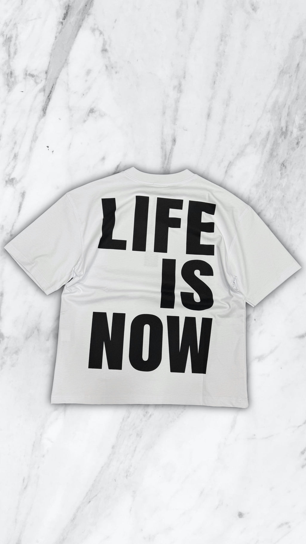 T SHIRT LIFE IS NOW WHITE