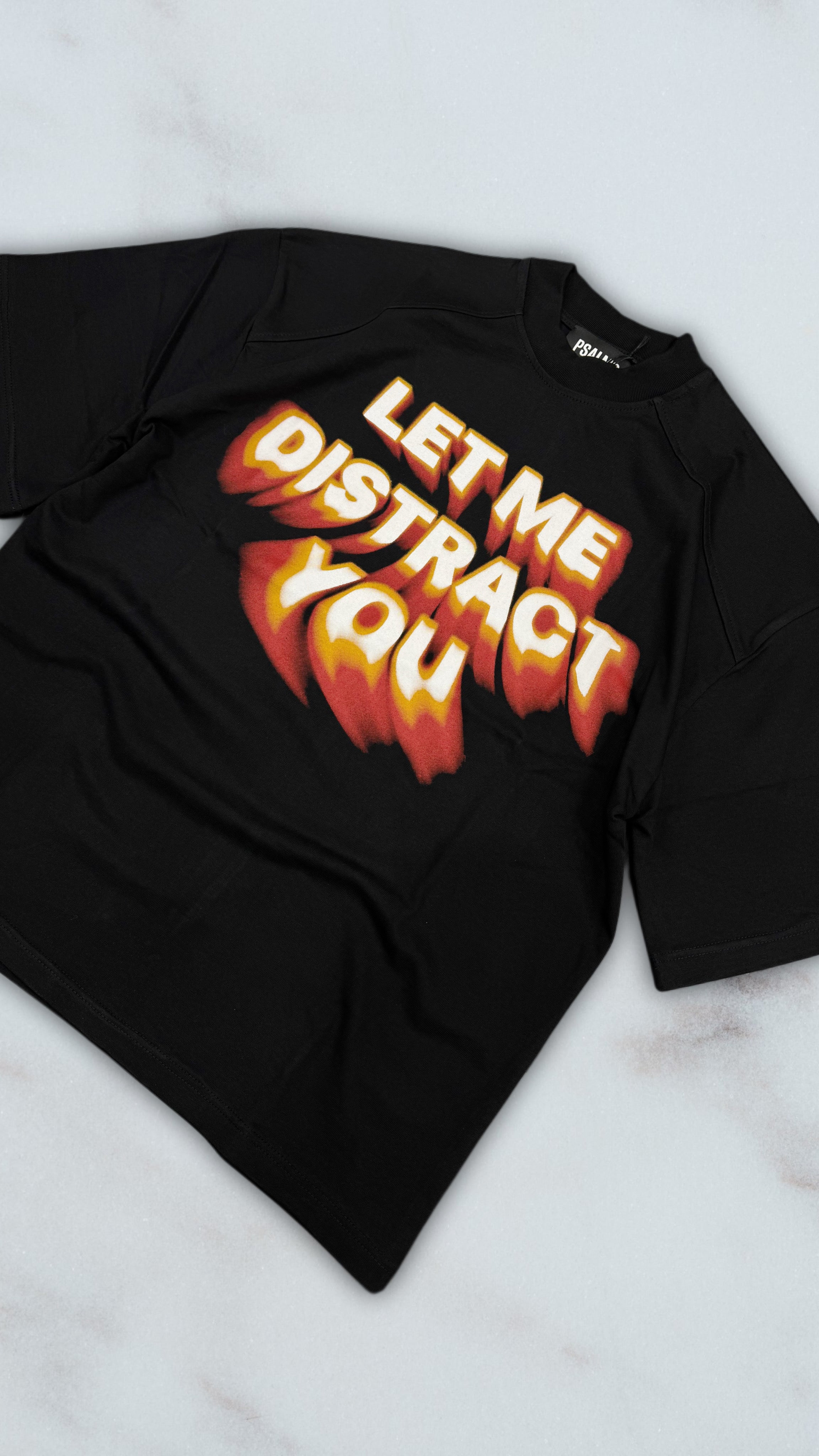 T SHIRT DISTRACT BLACK