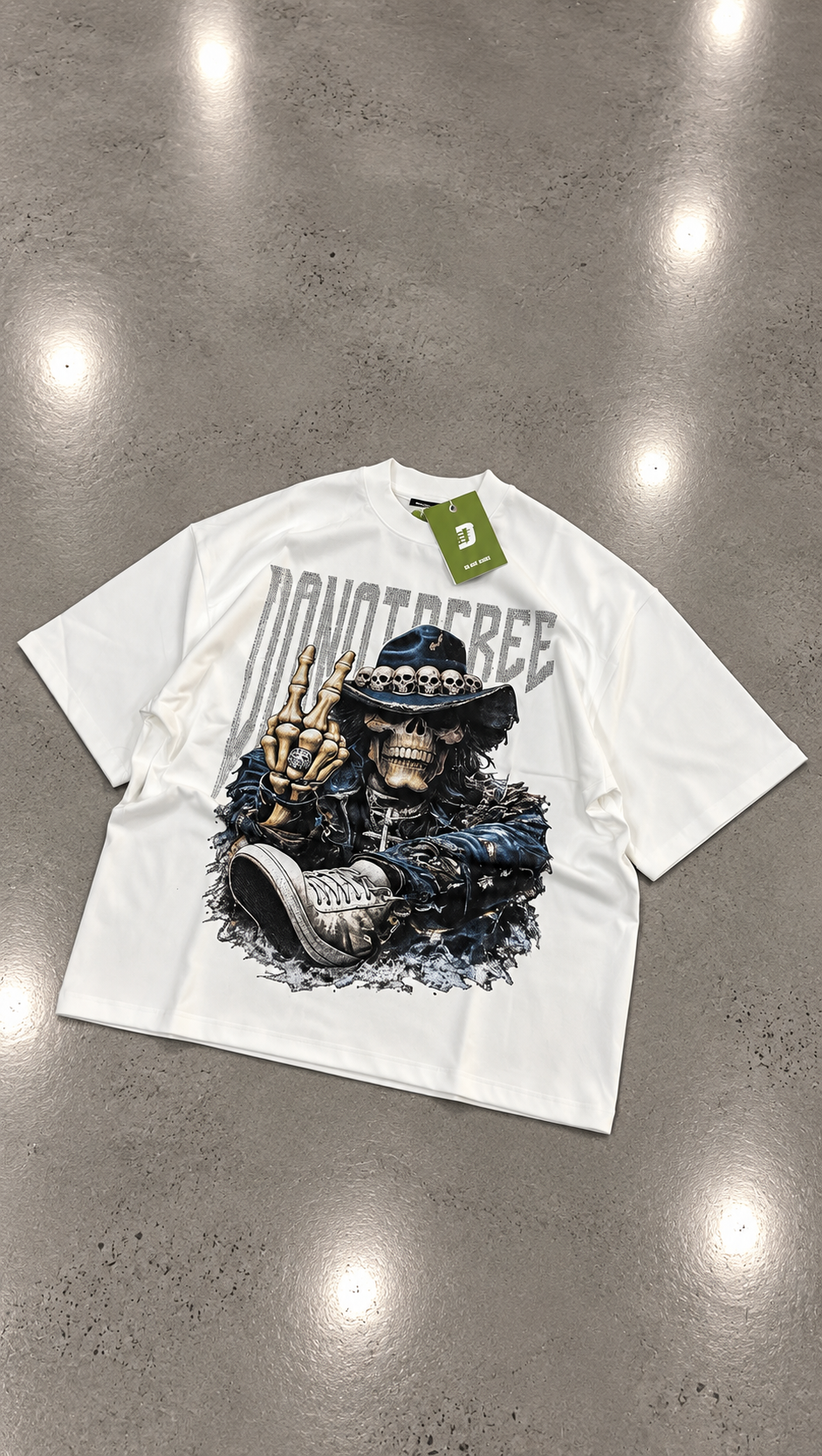 T SHIRT DONOTAGREE SKULL