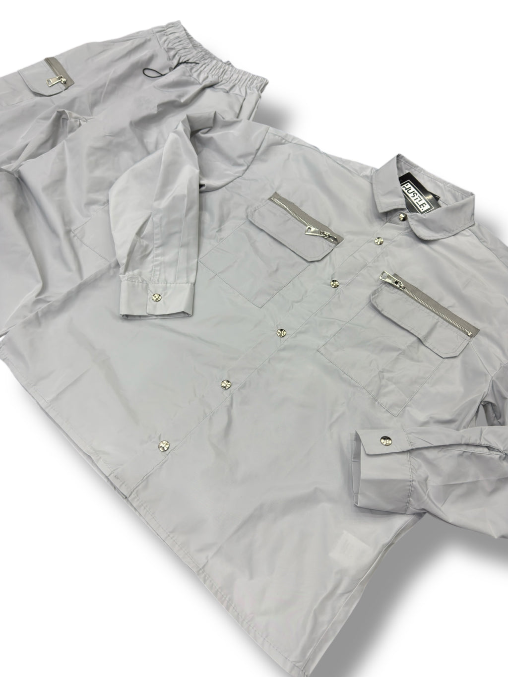 COORDSET ZIP HUSTLE GREY