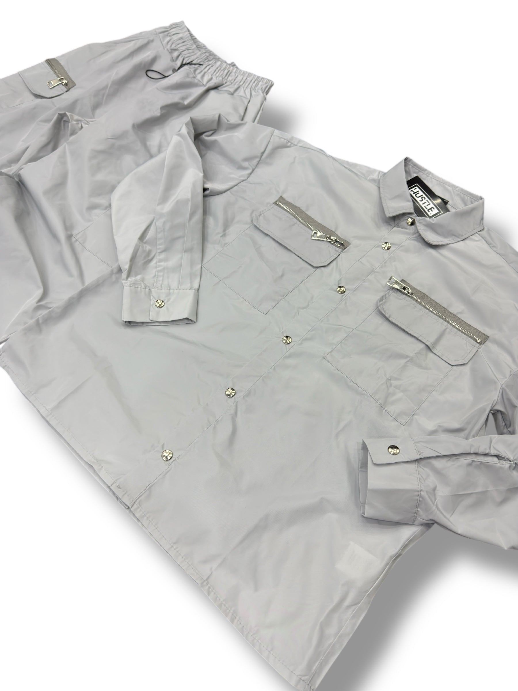 COORDSET ZIP HUSTLE GREY