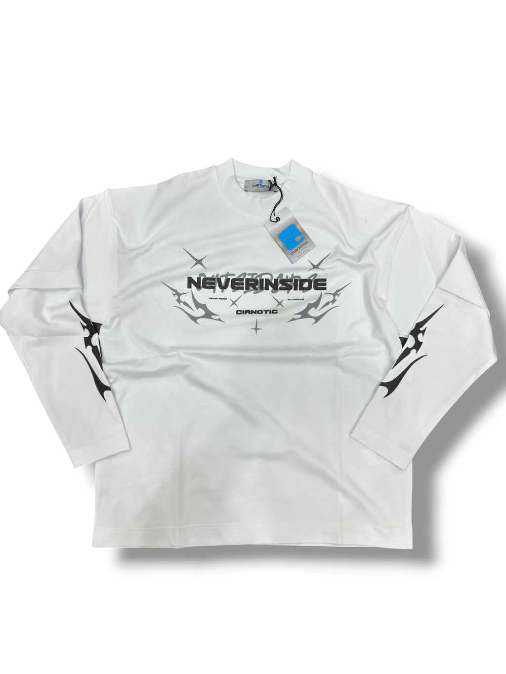 LONGSLEEVE CIANOTIC NEVER WHITE