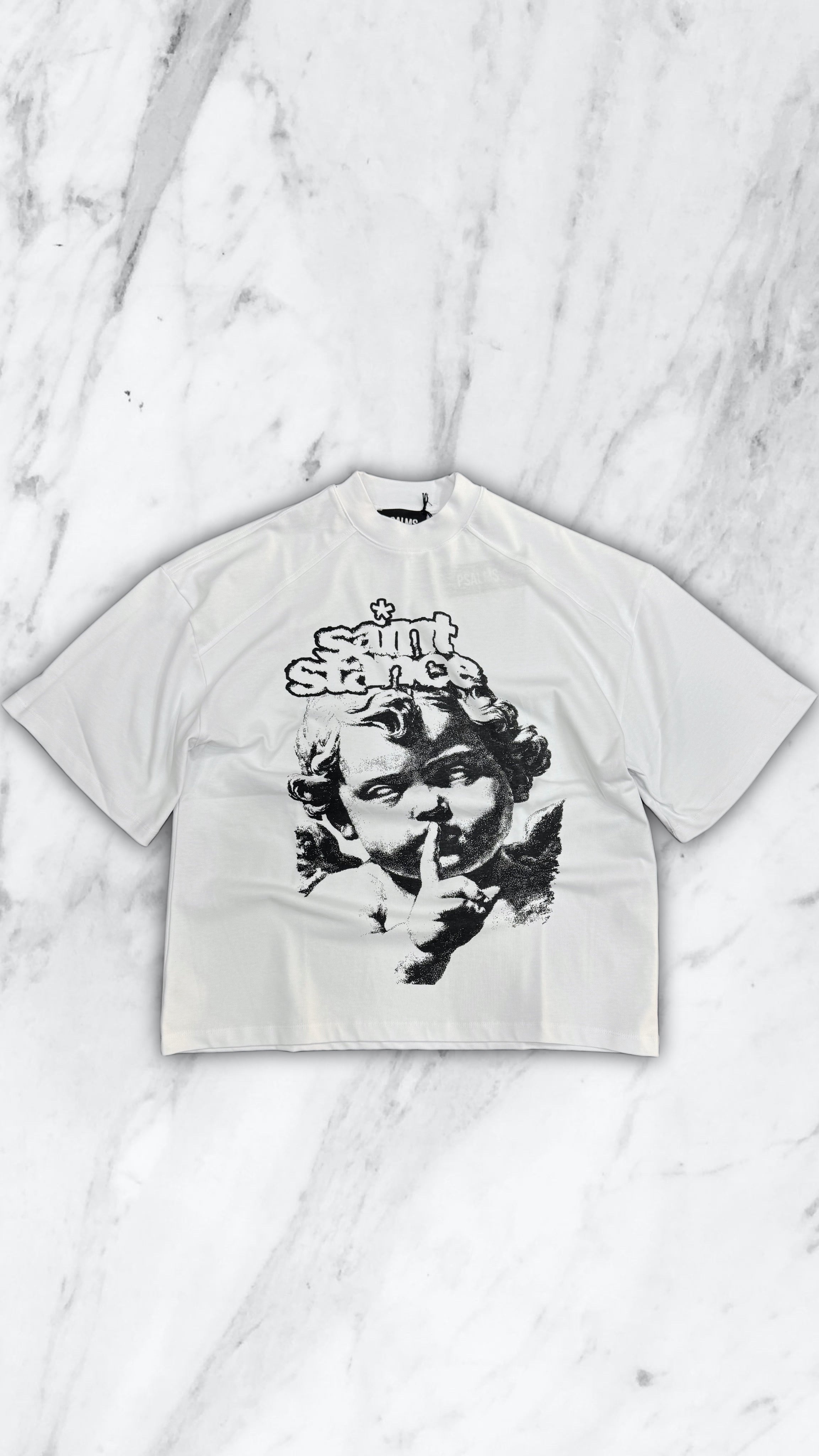 T SHIRT SHUT UP WHITE