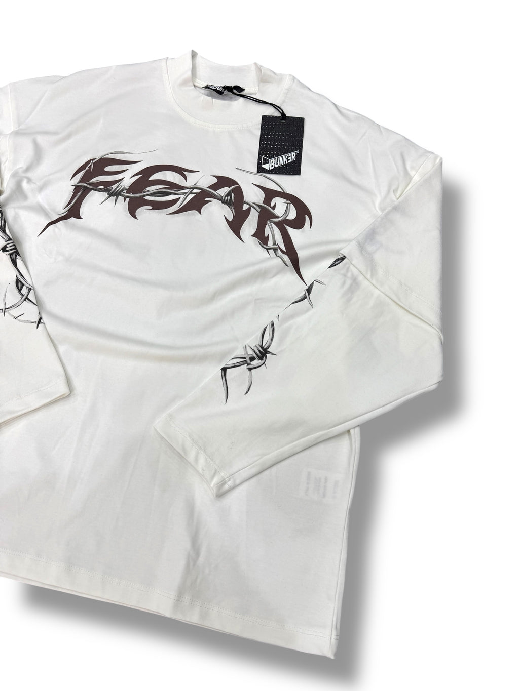 LONGSLEEVE BUNKER FEAR WHITE