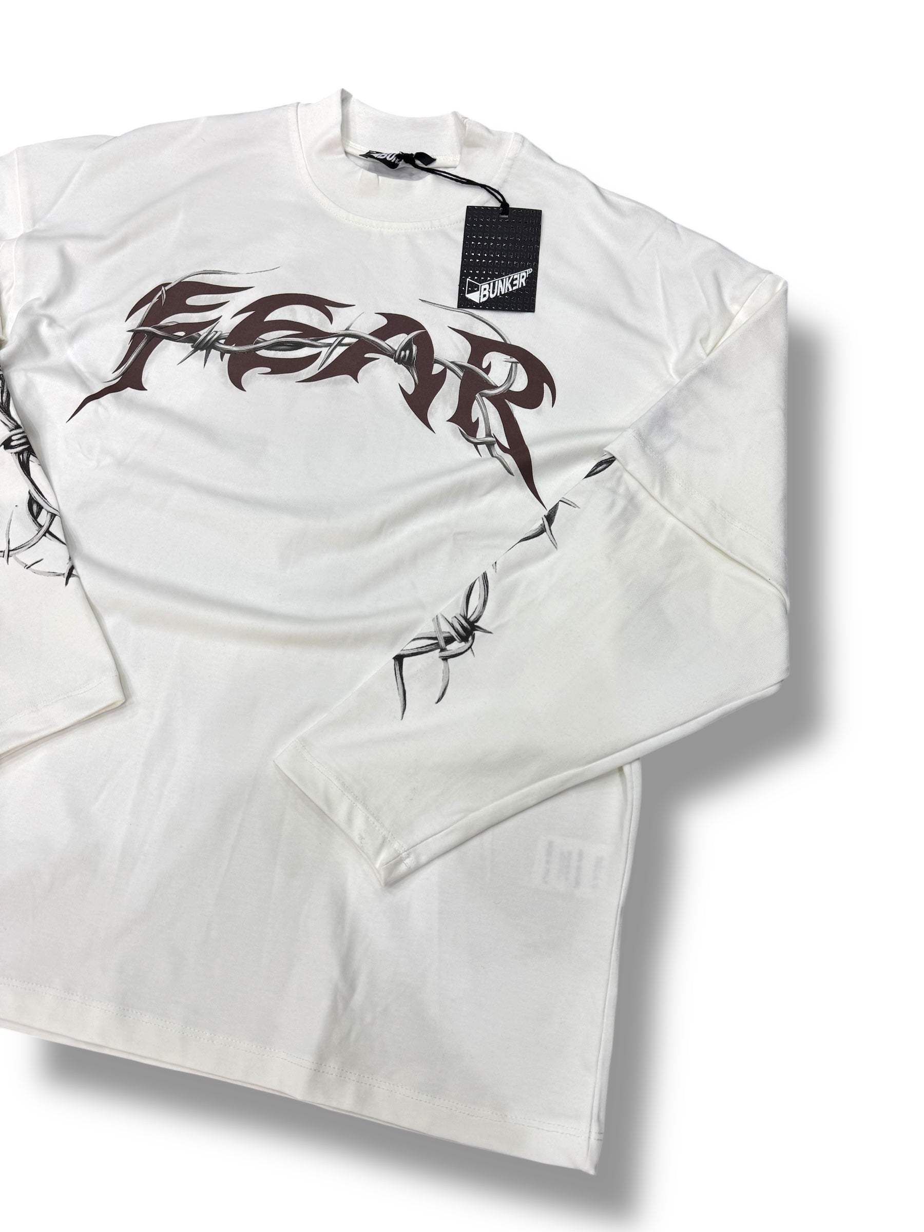 LONGSLEEVE BUNKER FEAR WHITE