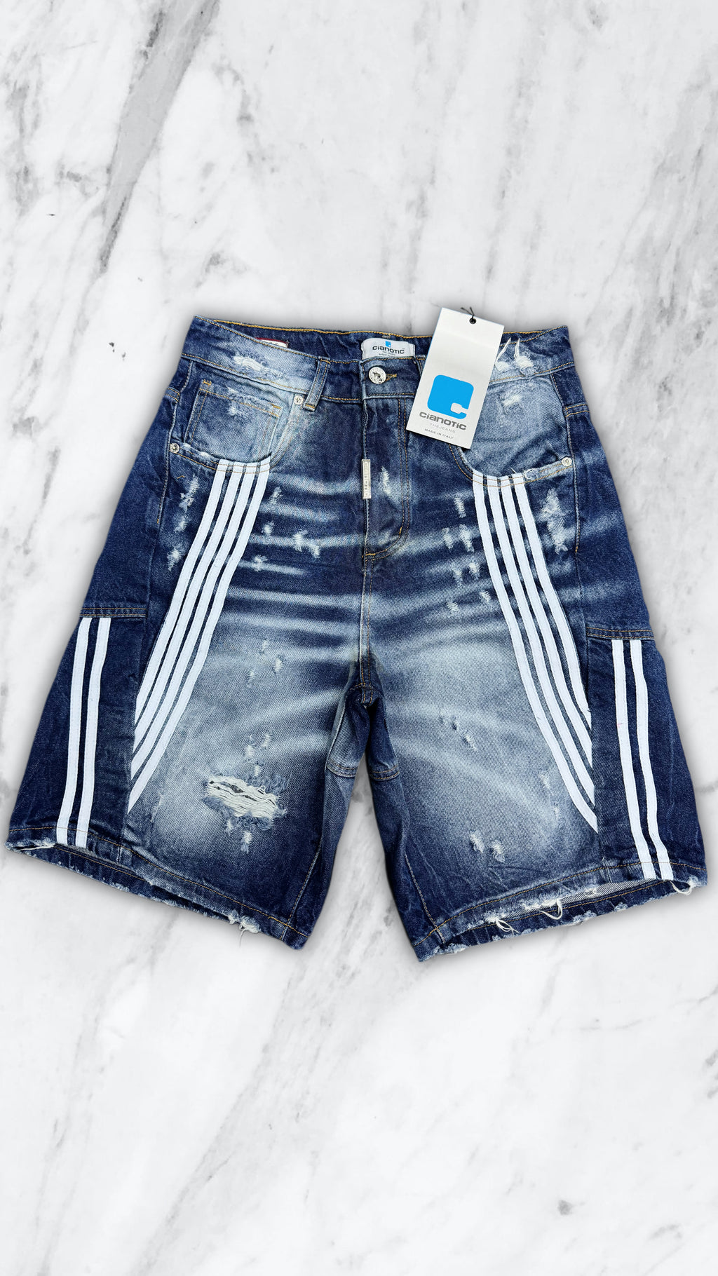BERMUDA CIANOTIC STRIPES BLUE