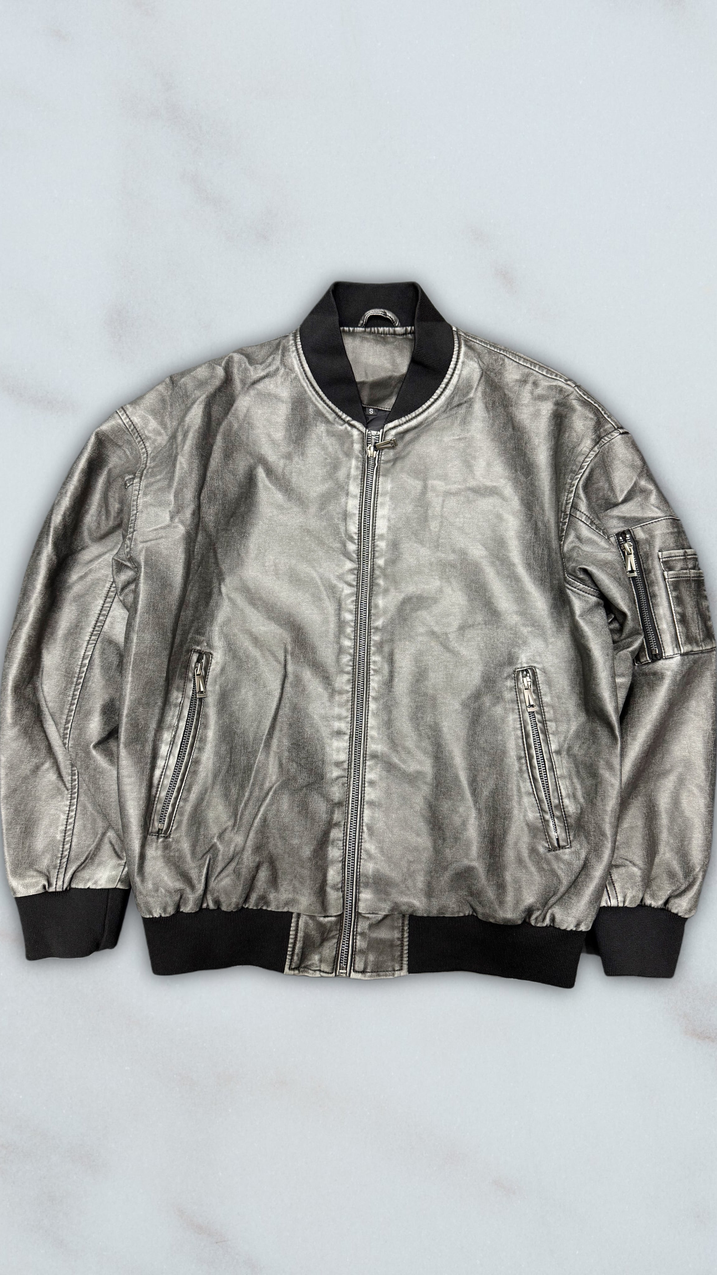 AVIATOR DI PELLE ALPHA DARKGREY