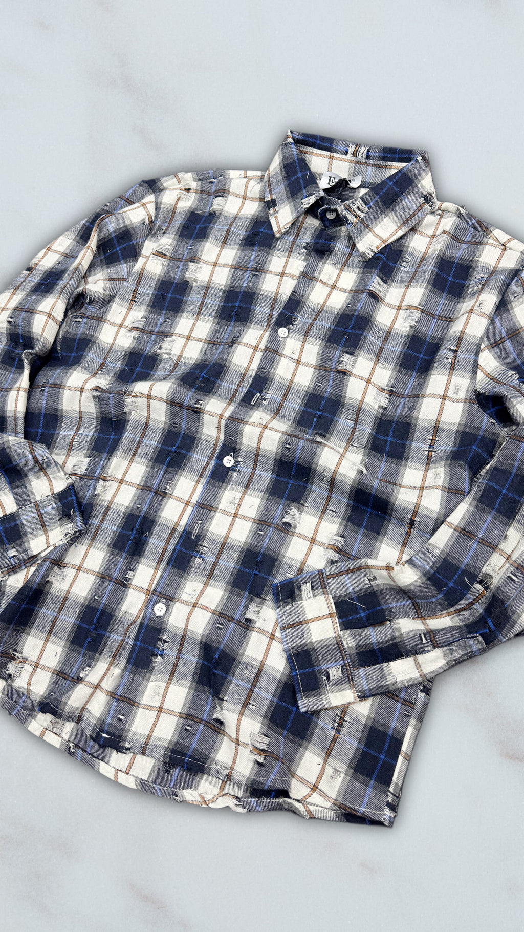 CAMICIA QUADRI BLU