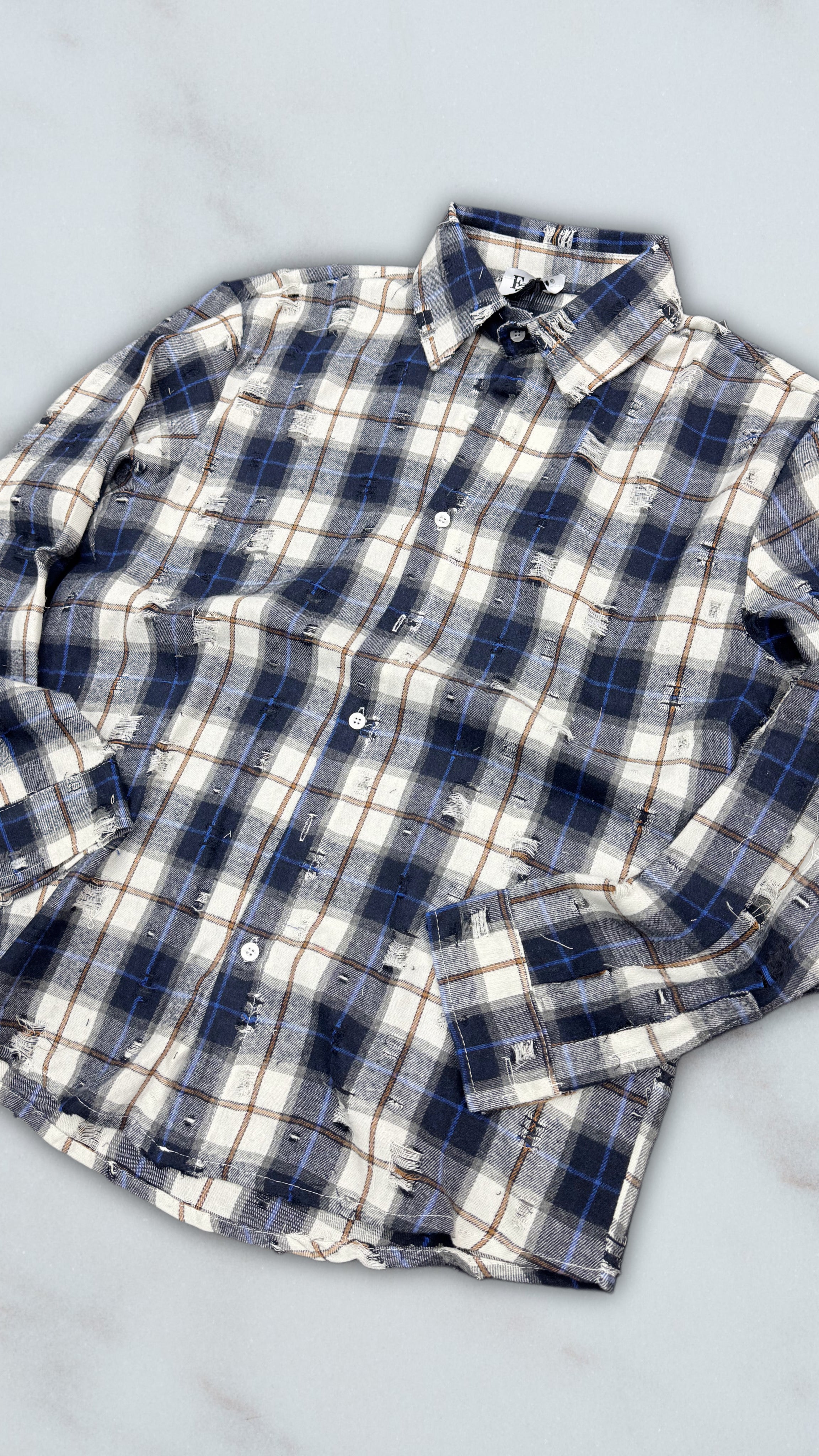 CAMICIA QUADRI BLU