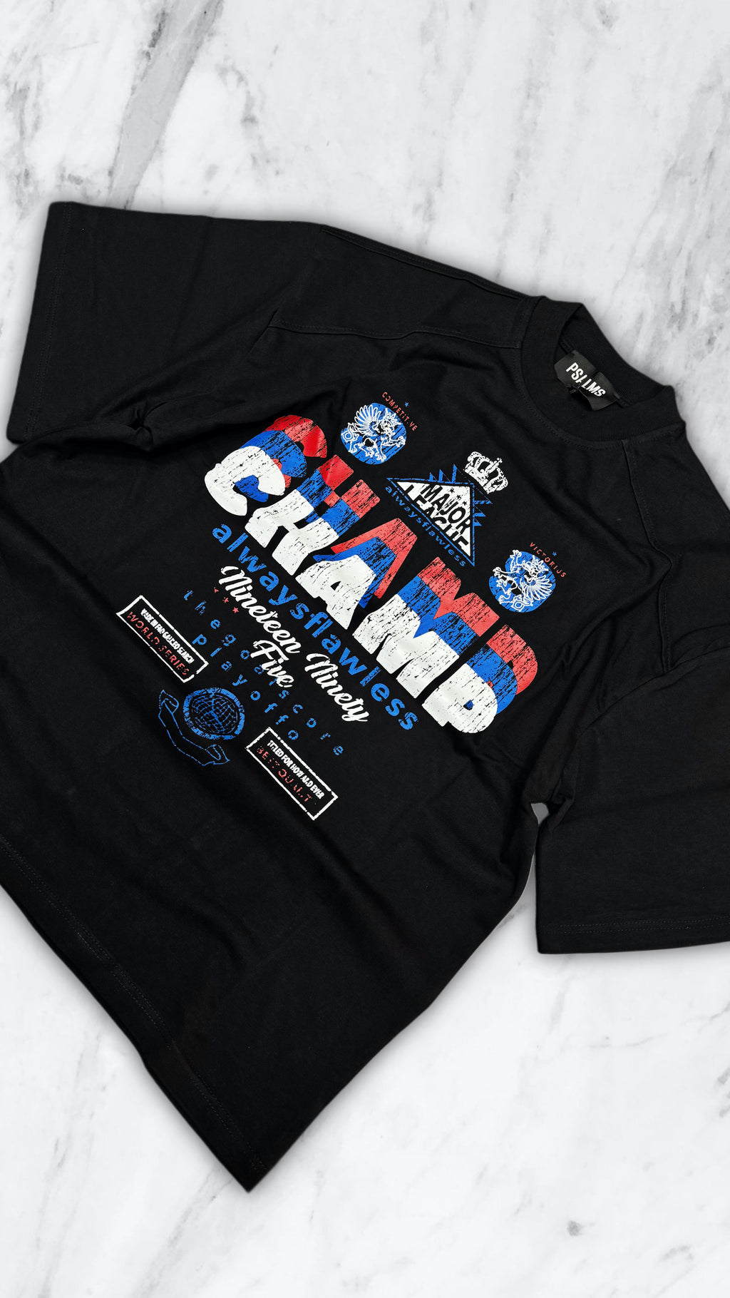 T SHIRT CHAMP BLACK