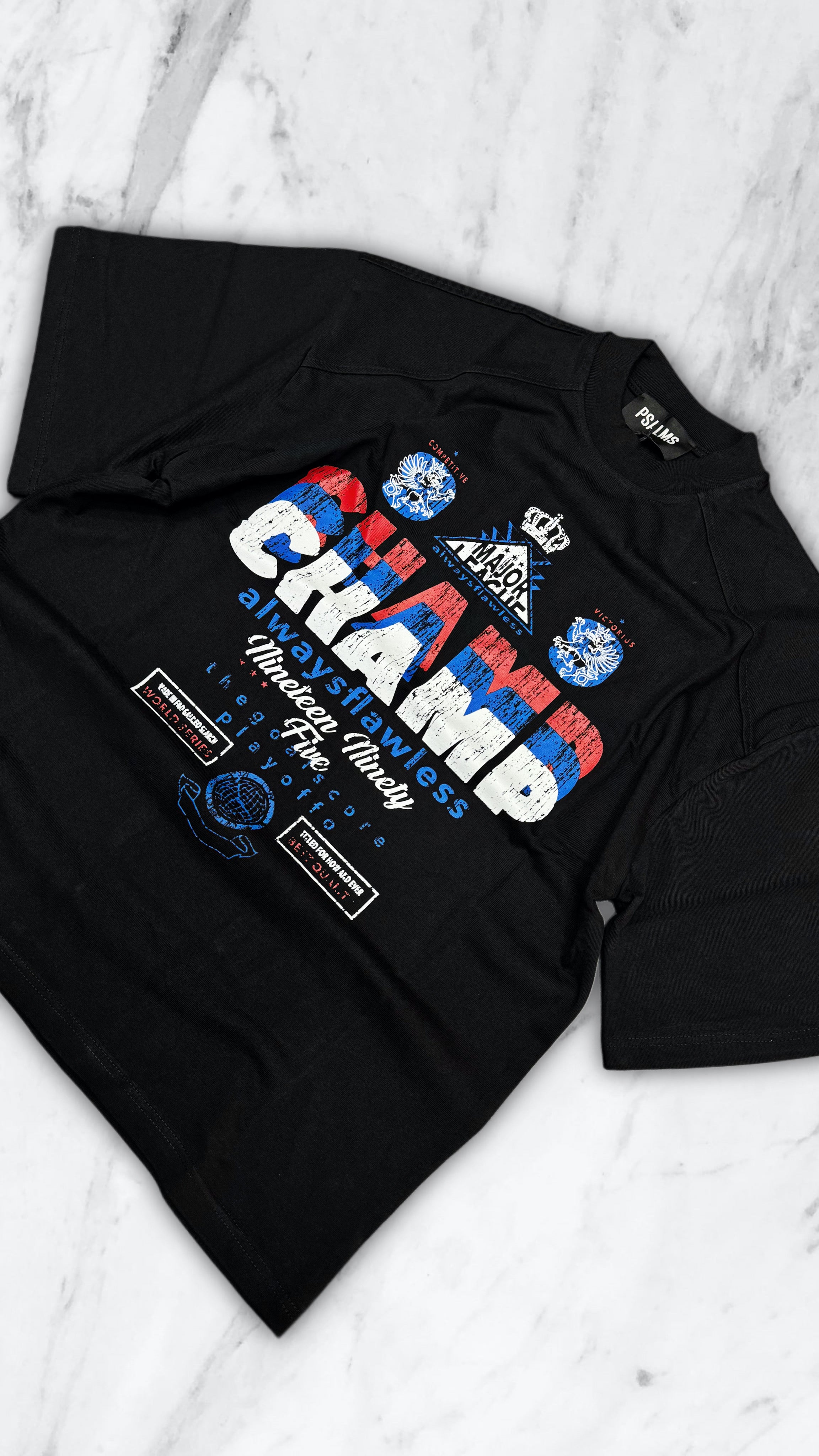 T SHIRT CHAMP BLACK