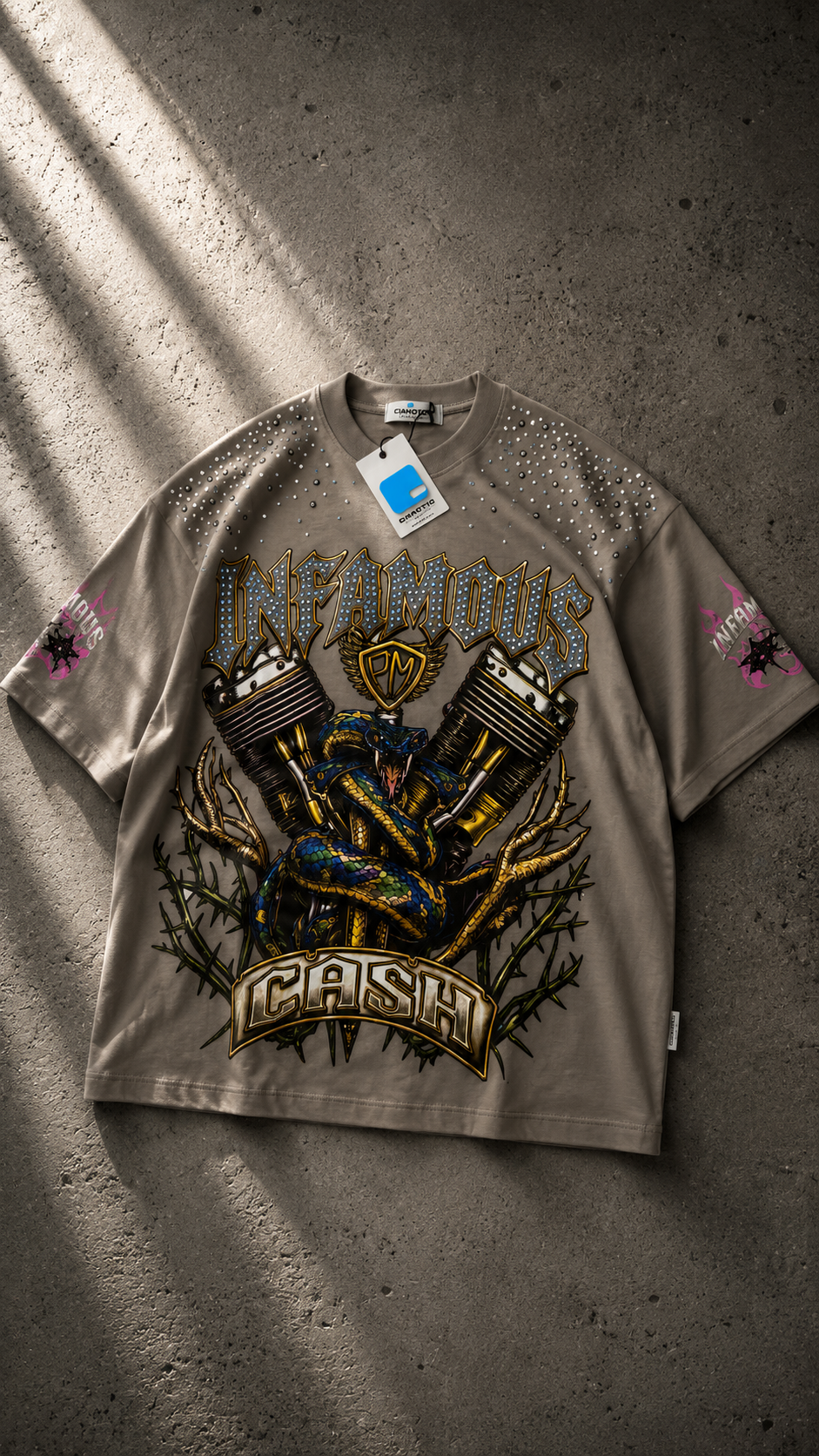 T SHIRT CIANOTIC INFAMOUS